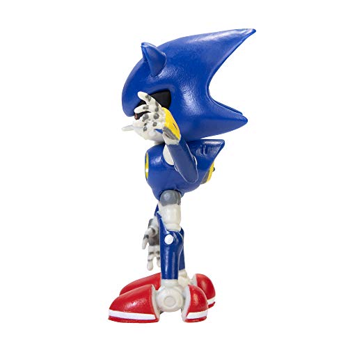 Sonic The Hedgehog Metal Sonic 2.5-Inch Action Figure – Collectible Toy, Blue, 3+