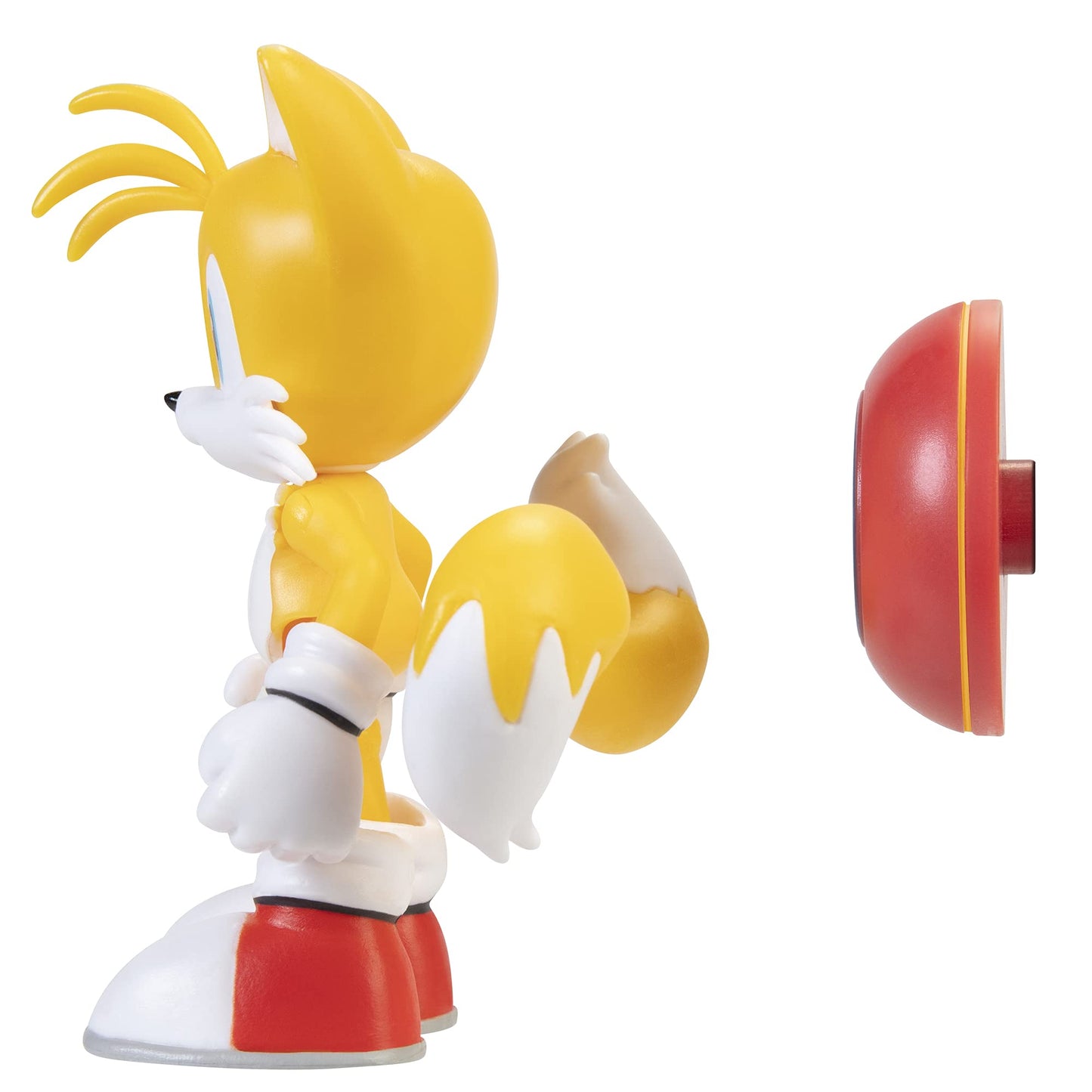 Sonic The Hedgehog 4-Inch Modern Tails with Star Spring – Collectible Action Figure