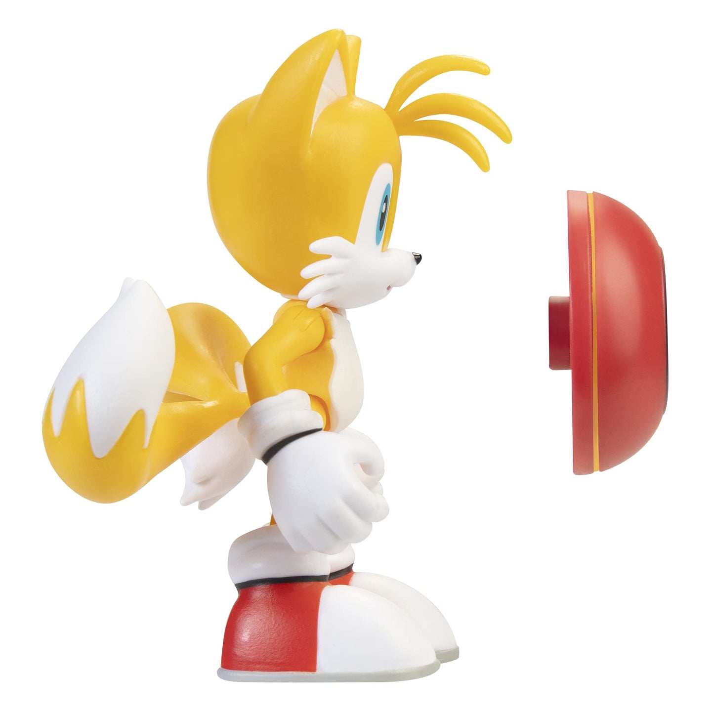 Sonic The Hedgehog 4-Inch Modern Tails with Star Spring – Collectible Action Figure