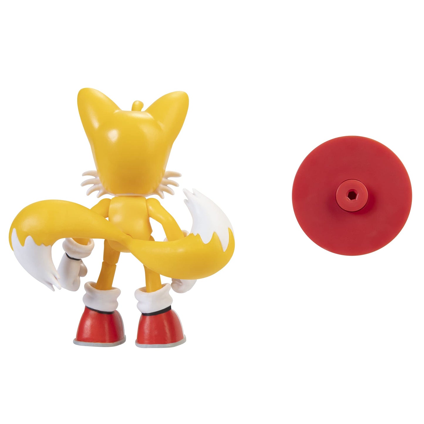 Sonic The Hedgehog 4-Inch Modern Tails with Star Spring – Collectible Action Figure