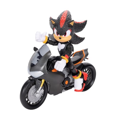 Sonic 3 Movie 5-Inch Figure with Motorcycle Vehicle | Sonic The Hedgehog Collectible