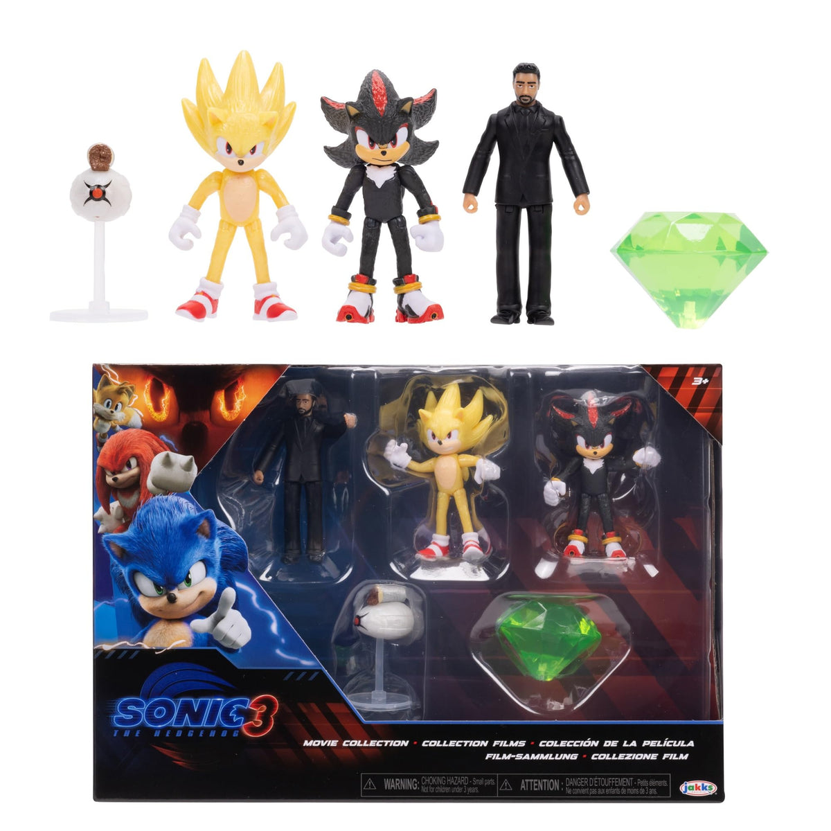 Sonic The Hedgehog Sonic 3 Movie Action Figures Multi-Pack – 2.5-Inch Wave 2