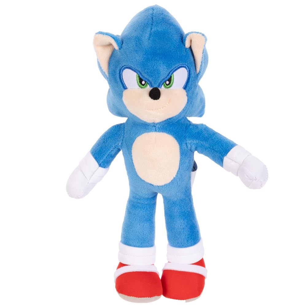 Sonic The Hedgehog Sonic 3 Movie Plush 9-Inch - Officially Licensed Plush Toy