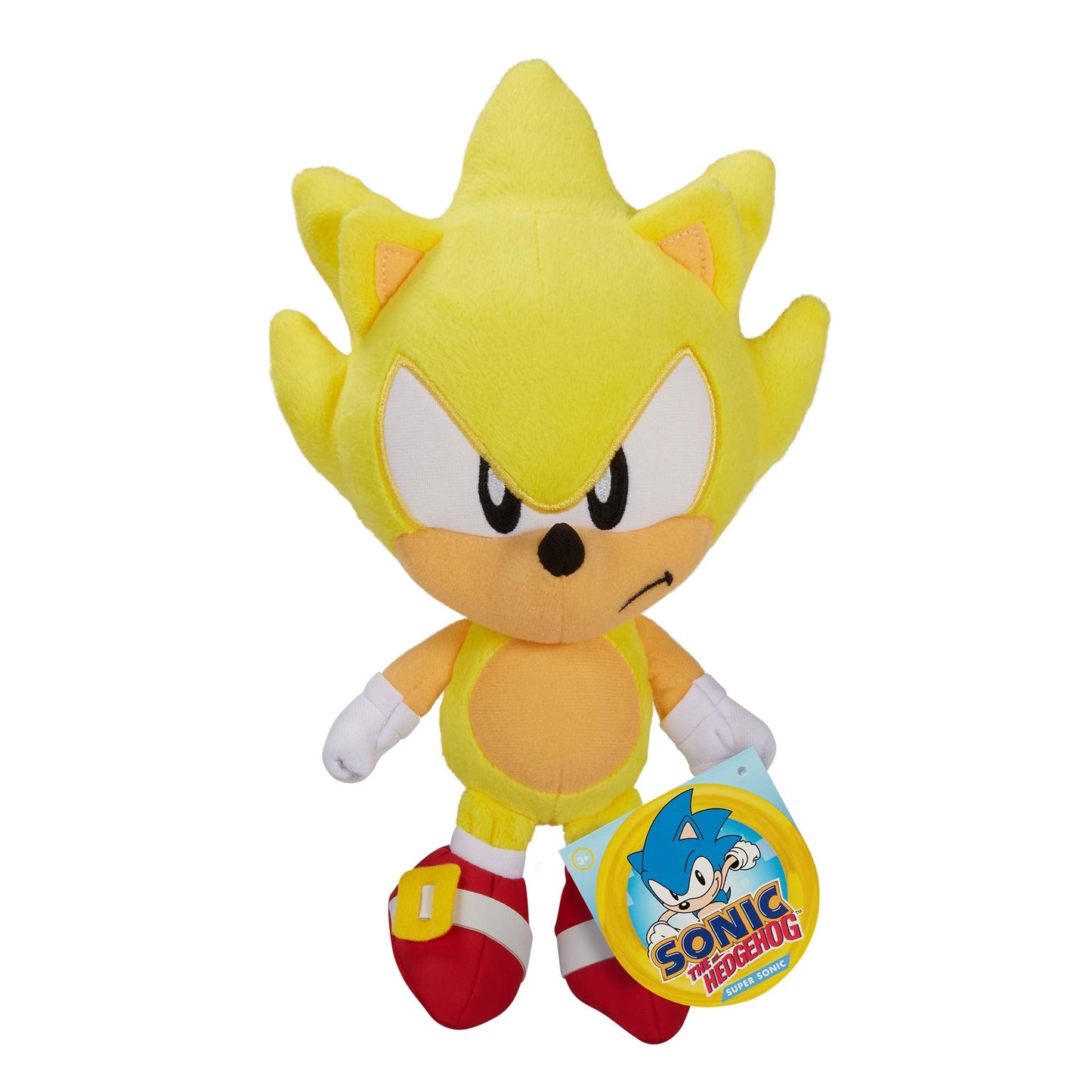 Sonic The Hedgehog Super Sonic 7-Inch Plush – Collectible Stuffed Figure