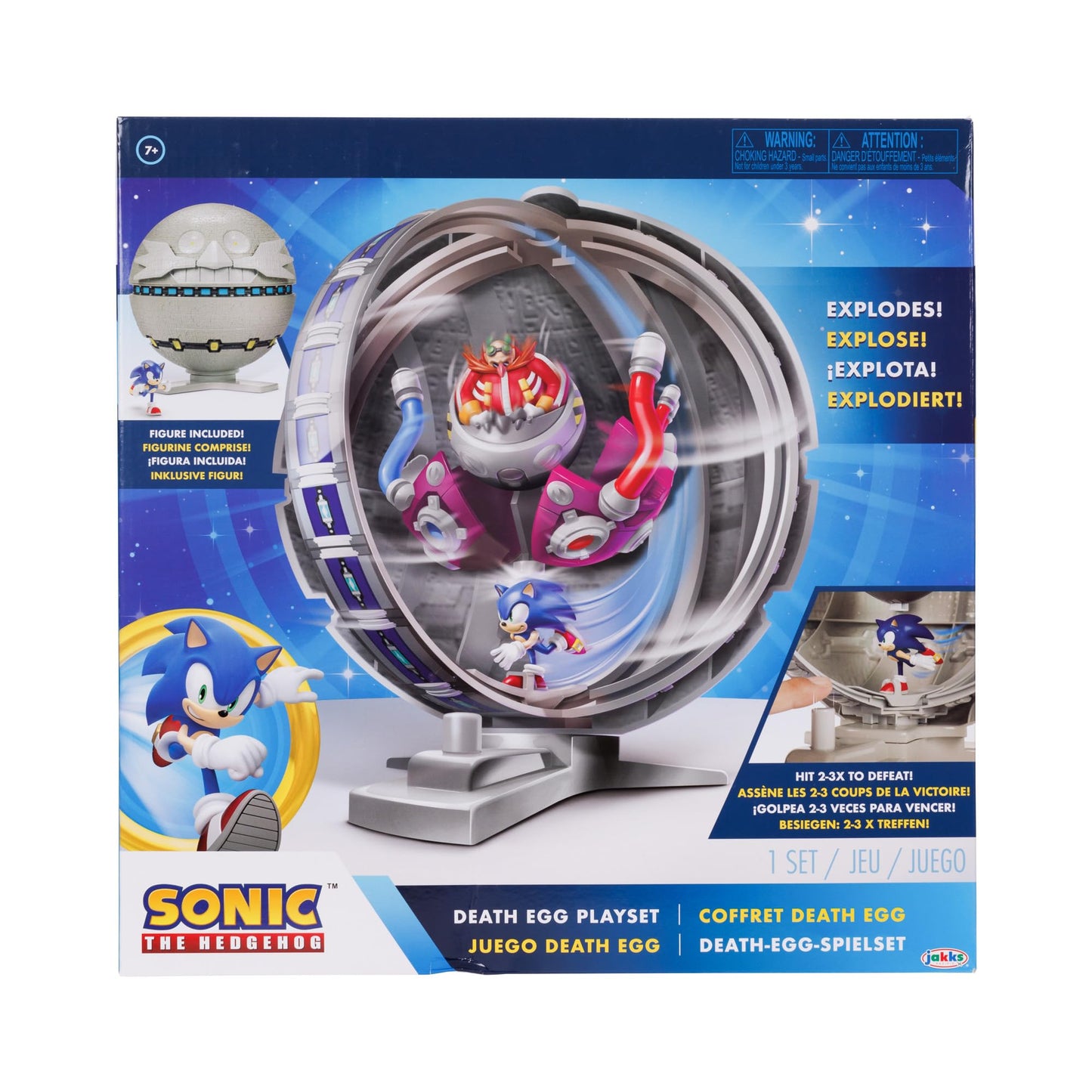 Death Egg Playset with Sonic 2.5-Inch Figure | Sonic The Hedgehog Toy