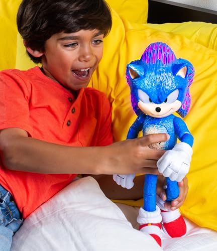 Sonic The Hedgehog 3 Ultimate Talking Sonic 12-Inch Figure | 30+ Phrases, Light-Up Eyes