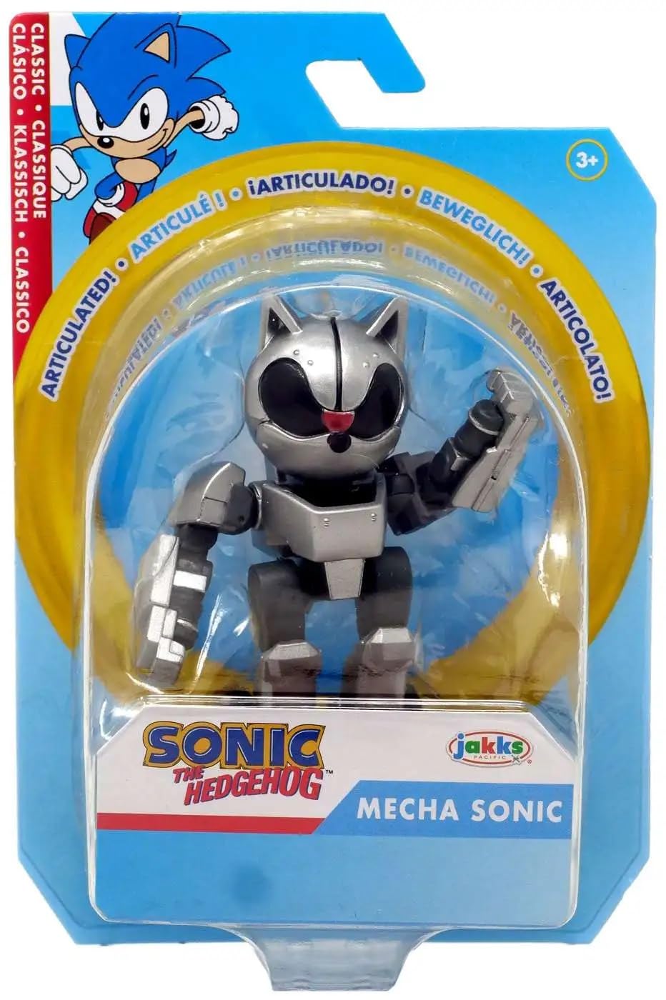 Sonic The Hedgehog Wave 15 Mecha Sonic 2.5-Inch Mini Figure - Collectible Toy