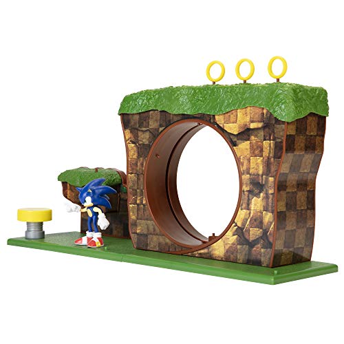 Sonic The Hedgehog Green Hill Zone Playset with 2.5-inch Sonic Action Figure