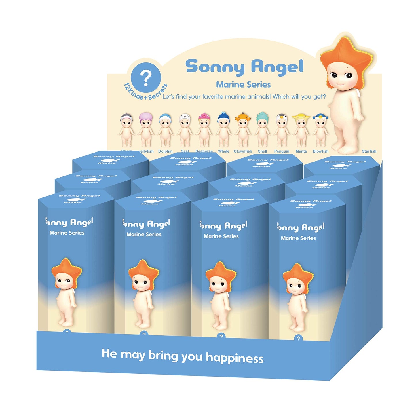 Sonny Angel Marine Series Figure — One Random Toy, 3–3.75 in, Japanese Design