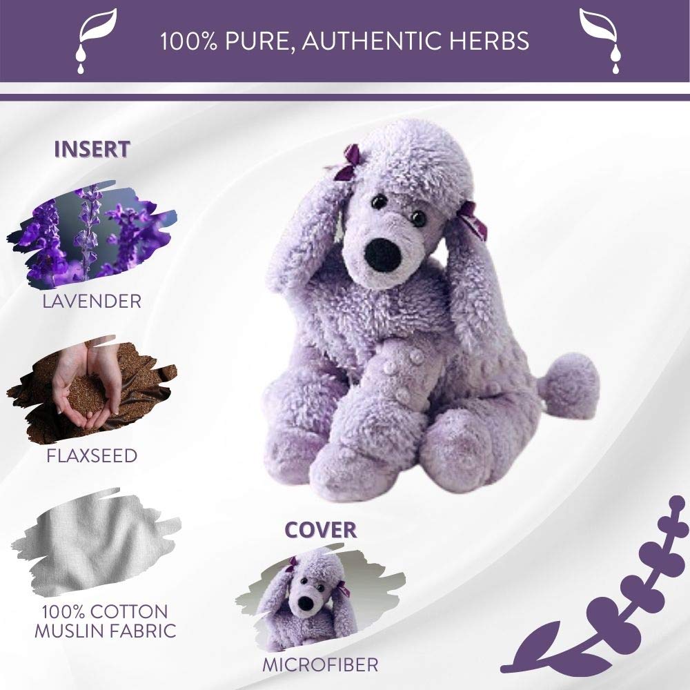 Sonoma Lavender Microwaveable Aromatherapy Pillow with Removable Cover – Plush Poodle