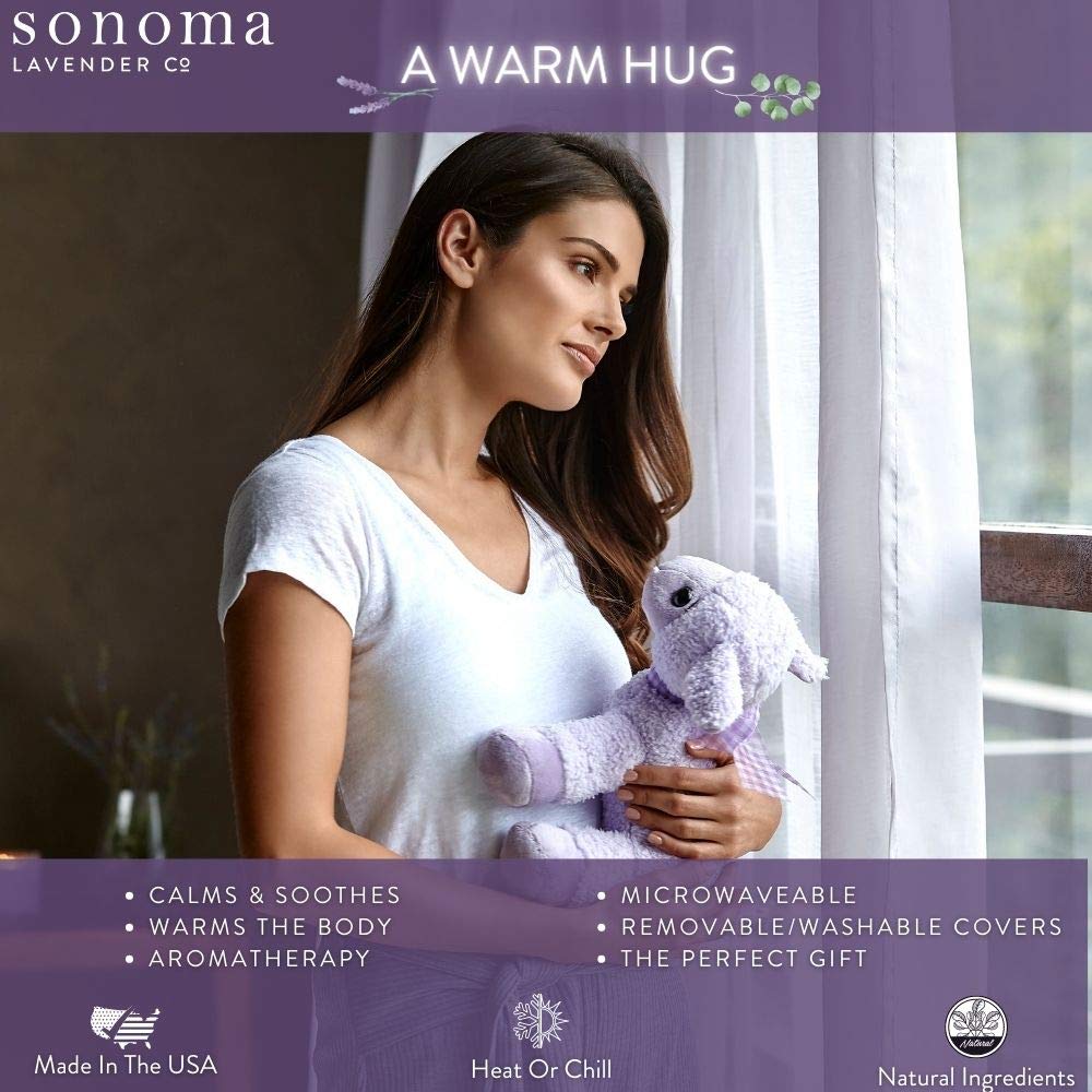 Sonoma Lavender Microwaveable Aromatherapy Pillow with Removable Cover – Plush Poodle