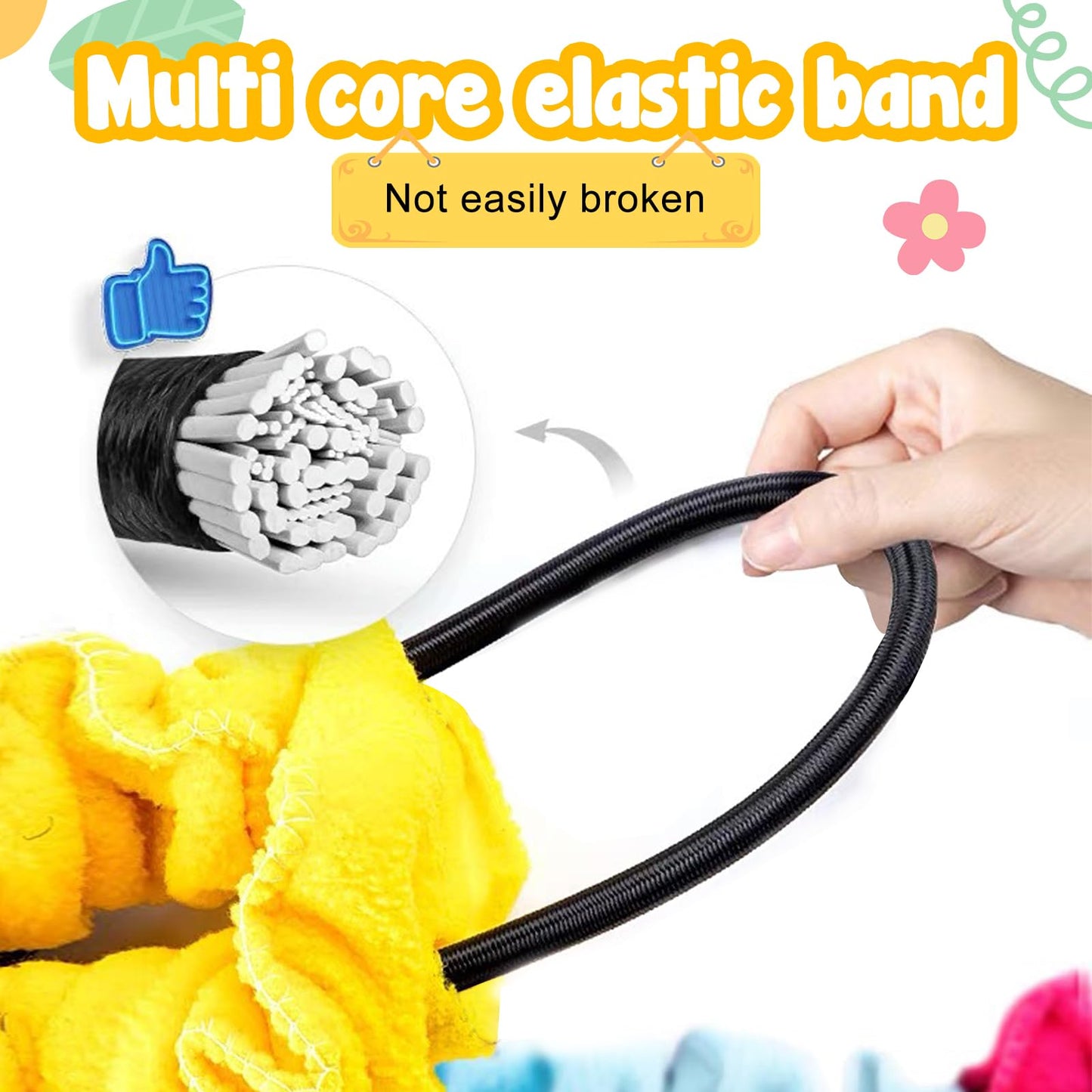 Sonyabecca 18ft Elastic Fleece Cooperative Band for Group Movement