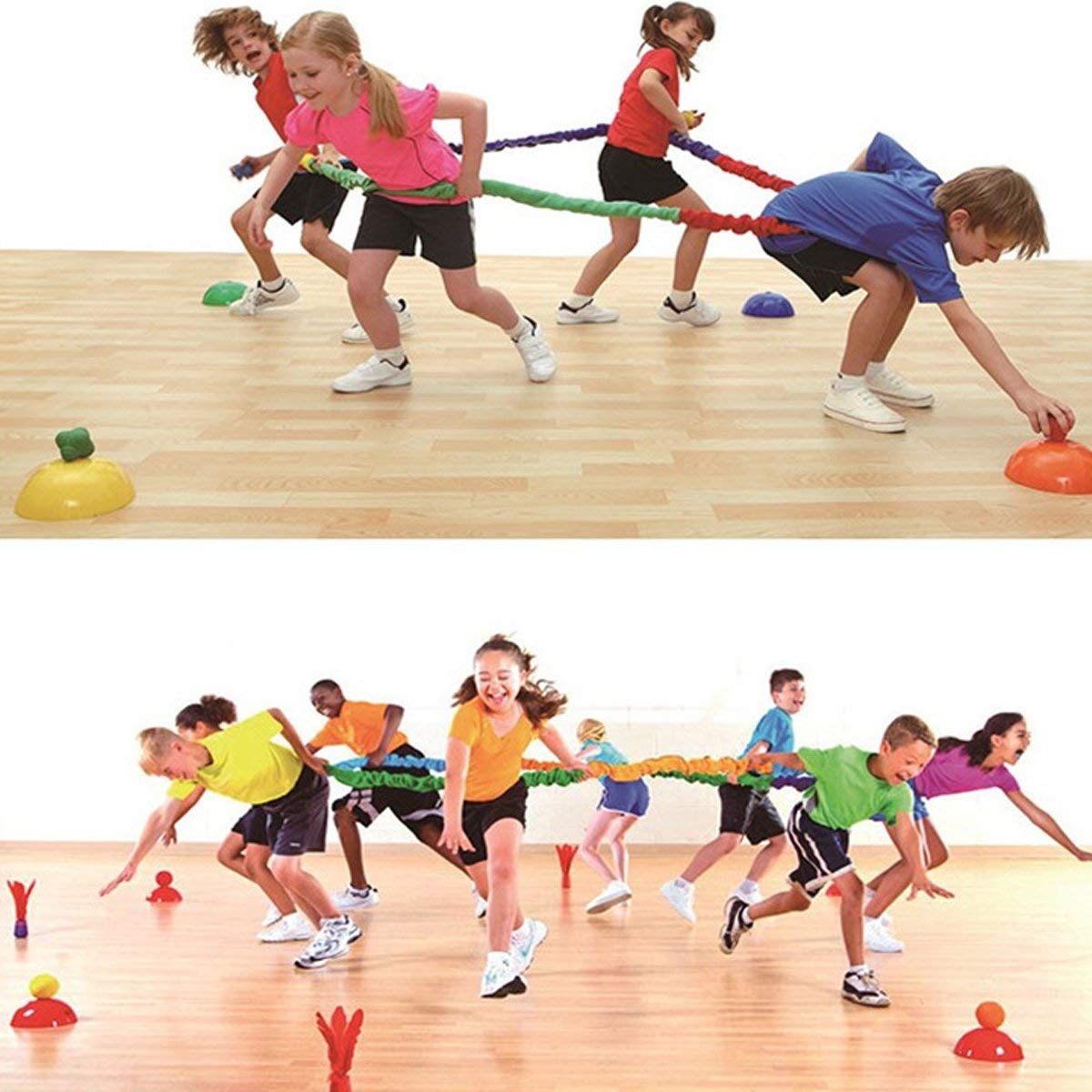 Sonyabecca 18ft Elastic Fleece Cooperative Band for Group Movement