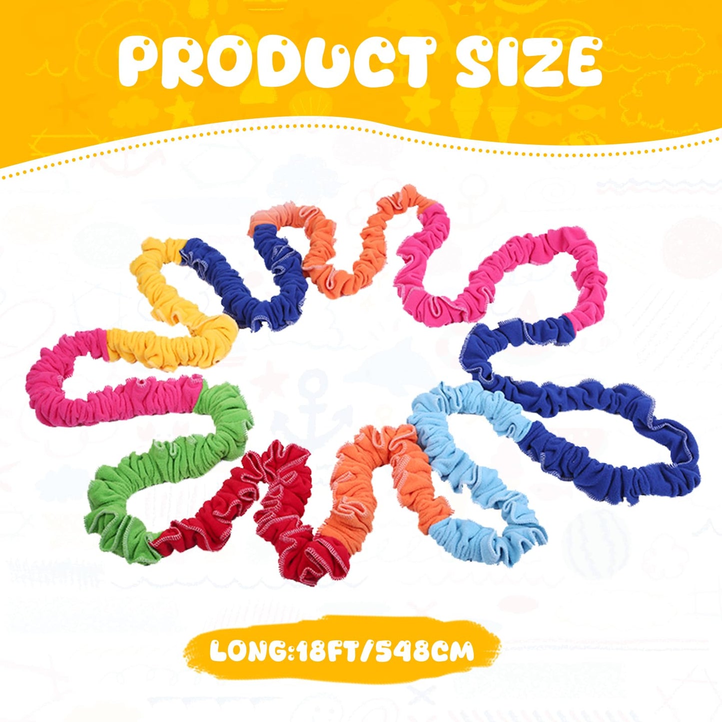 Sonyabecca 18ft Elastic Fleece Cooperative Band for Group Movement