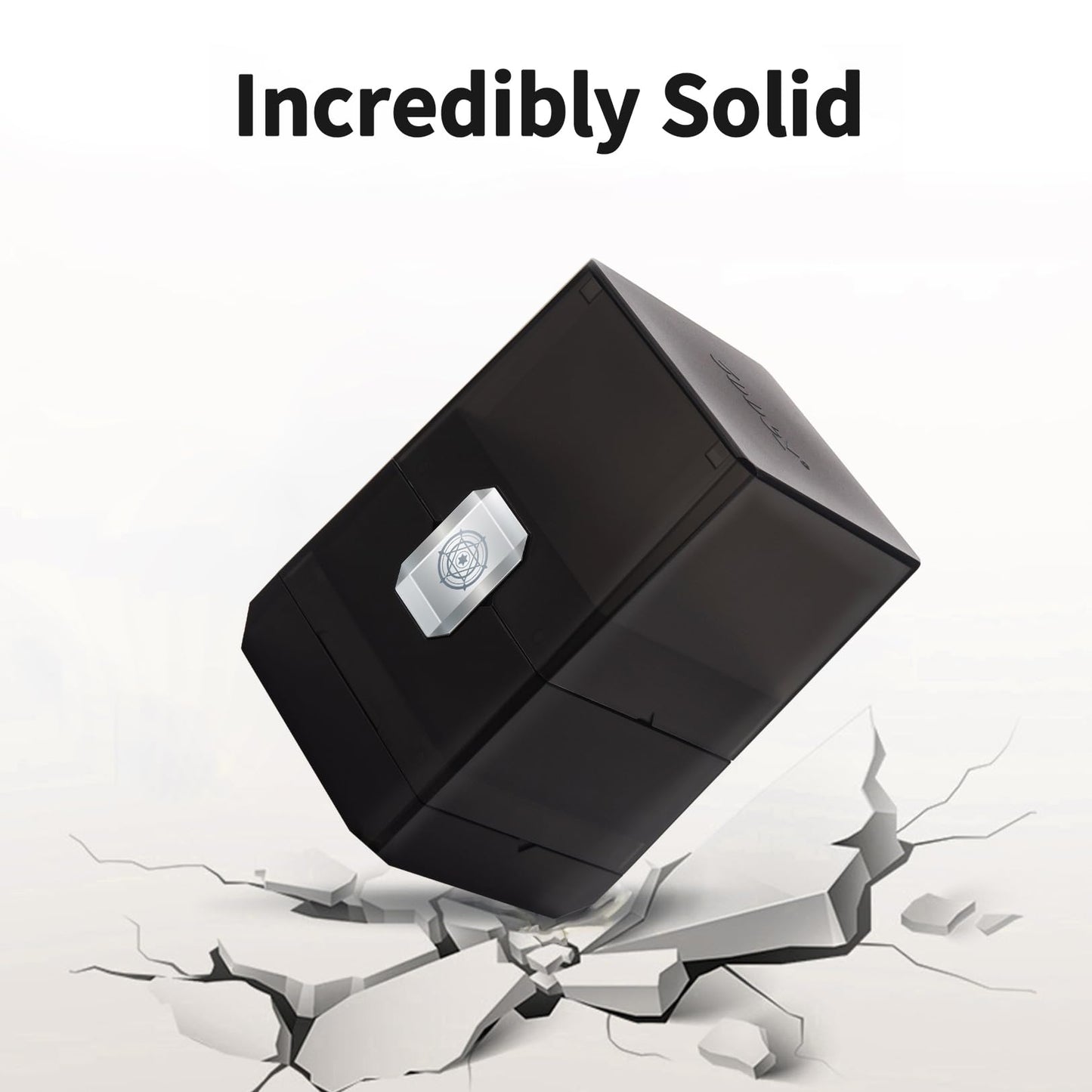 Sooez Deck Card Box with Dice Storage – 100+ Cards, Translucent