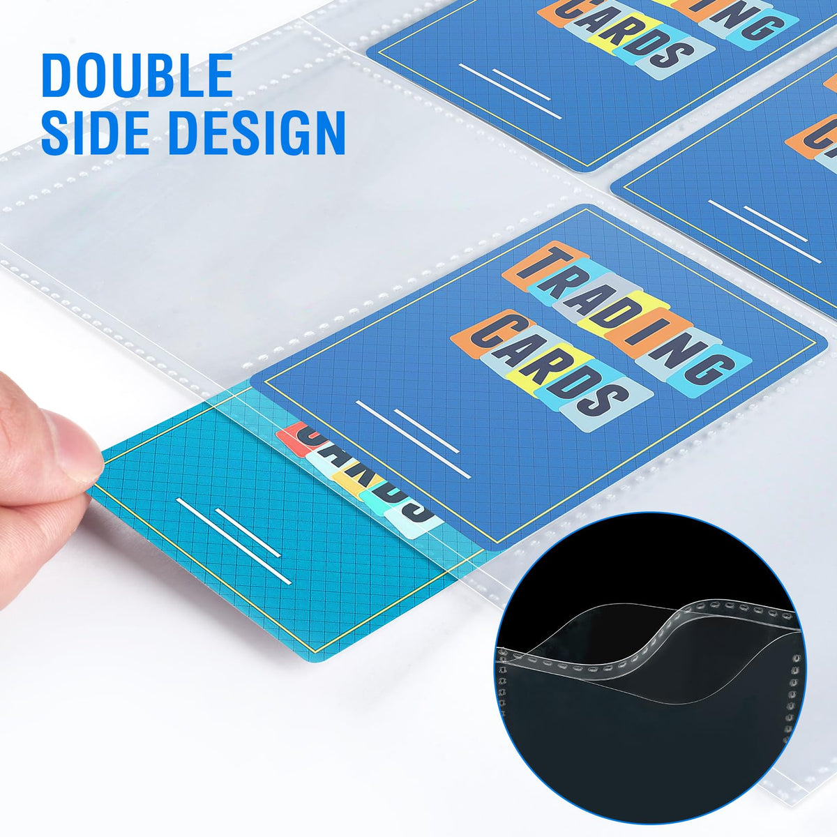 Sooez 36-Pack 9-Pocket Double-Sided Card Sleeves for 3-Ring Binders