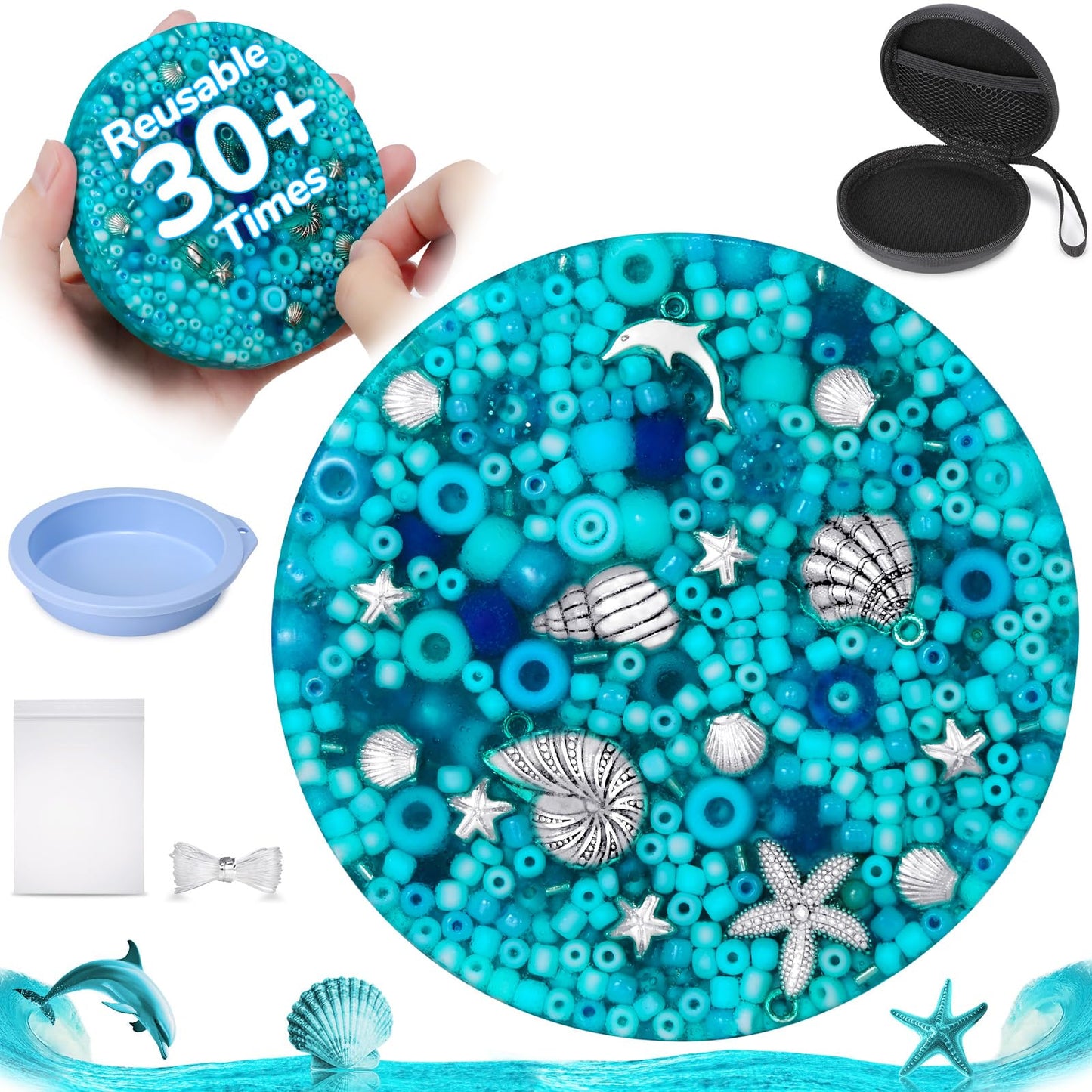 Sooppervix Reusable Picky Fidget Pad – 30+ Uses, Stress Relief Toy for Adults