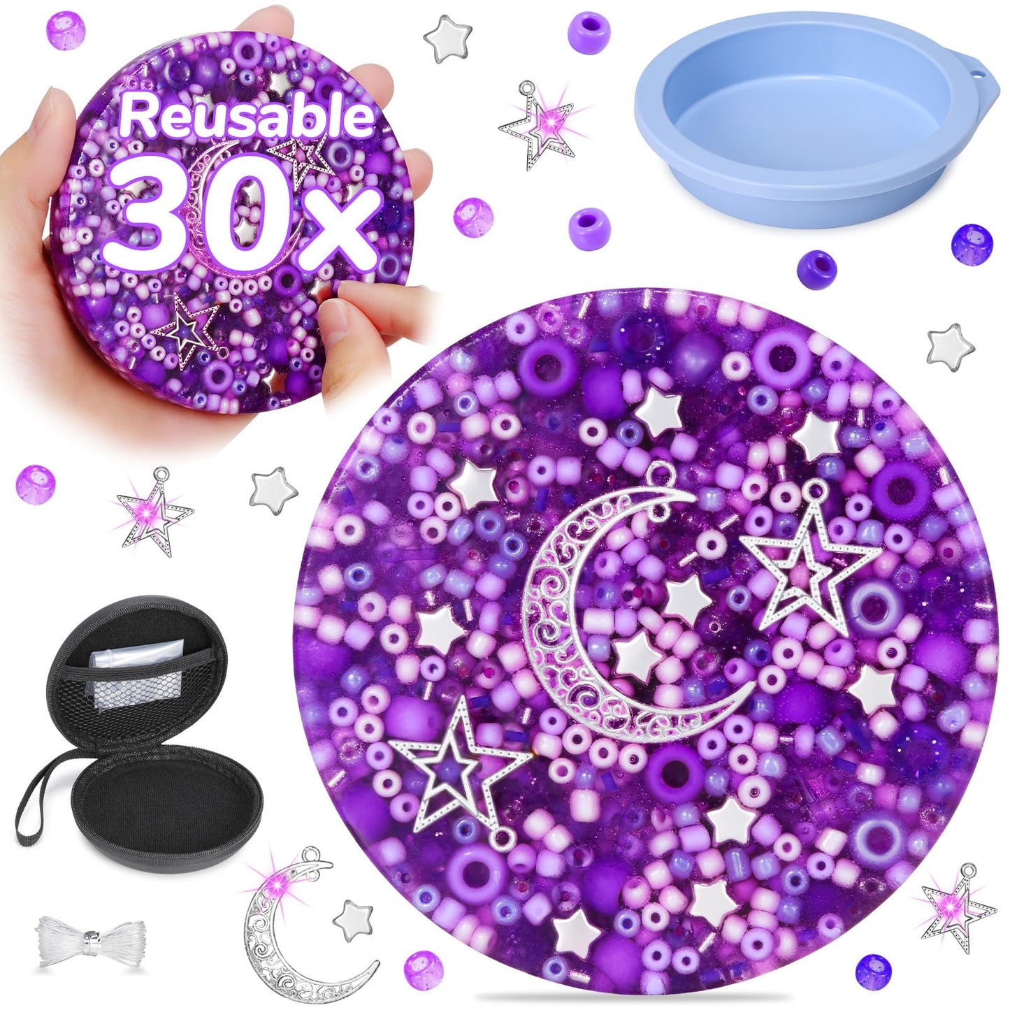 Sooppervix Reusable Picky Fidget Pad – Starry Edition for Calm, Focus & Sensory Relief