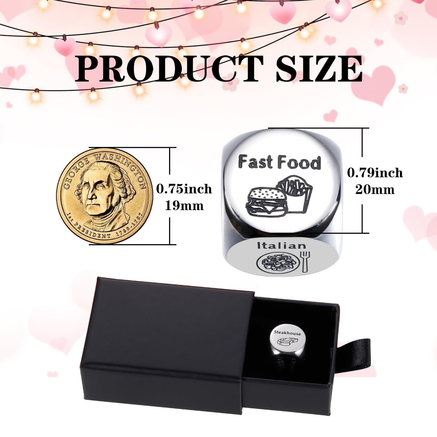 Valentine’s Day Gifts for Him & Her – Sophauteem Food Decision Dice