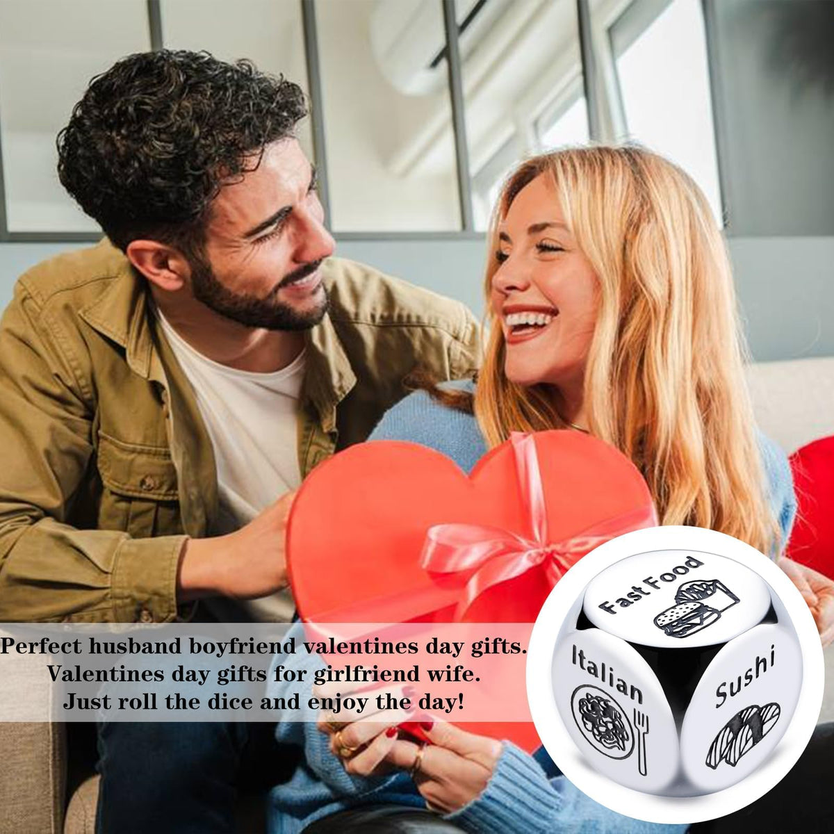 Valentine’s Day Gifts for Him & Her – Sophauteem Food Decision Dice