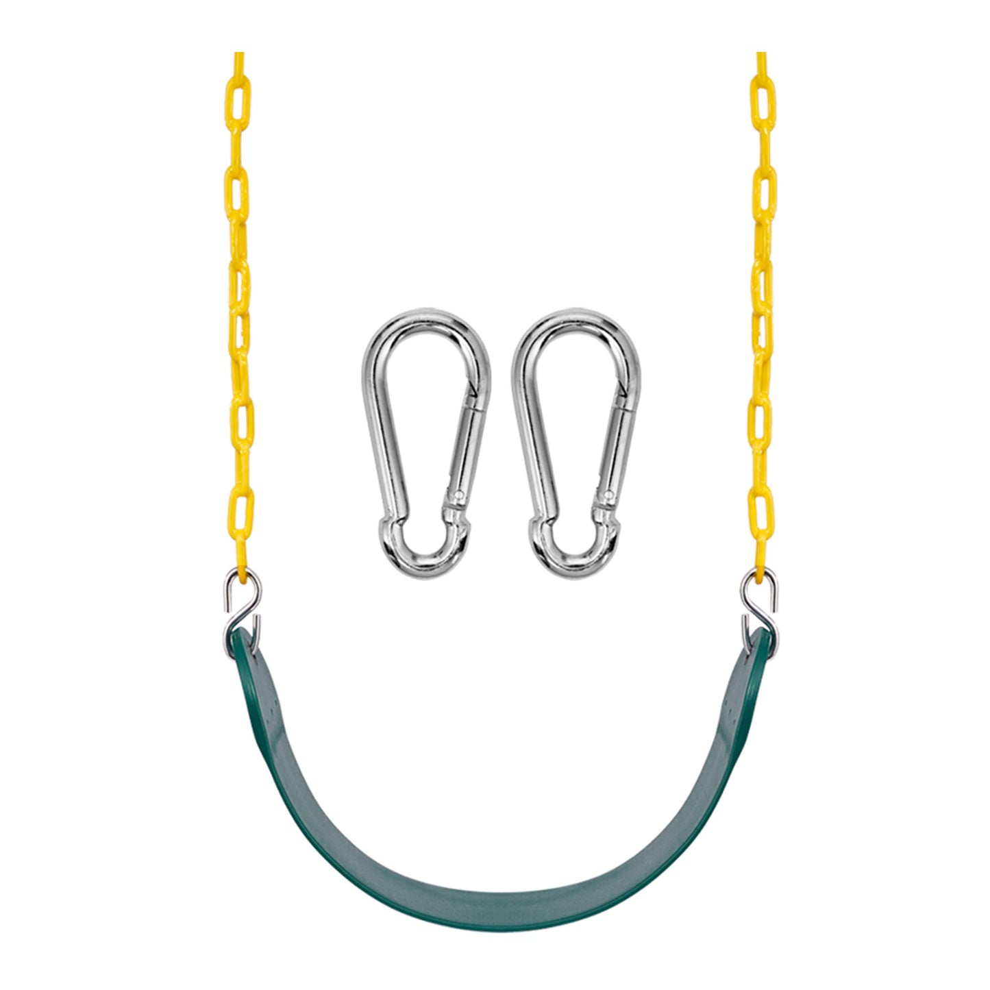 Sorbus Heavy Duty Green Swing Seat with 66 Inch Chain – Outdoor Playground Accessory