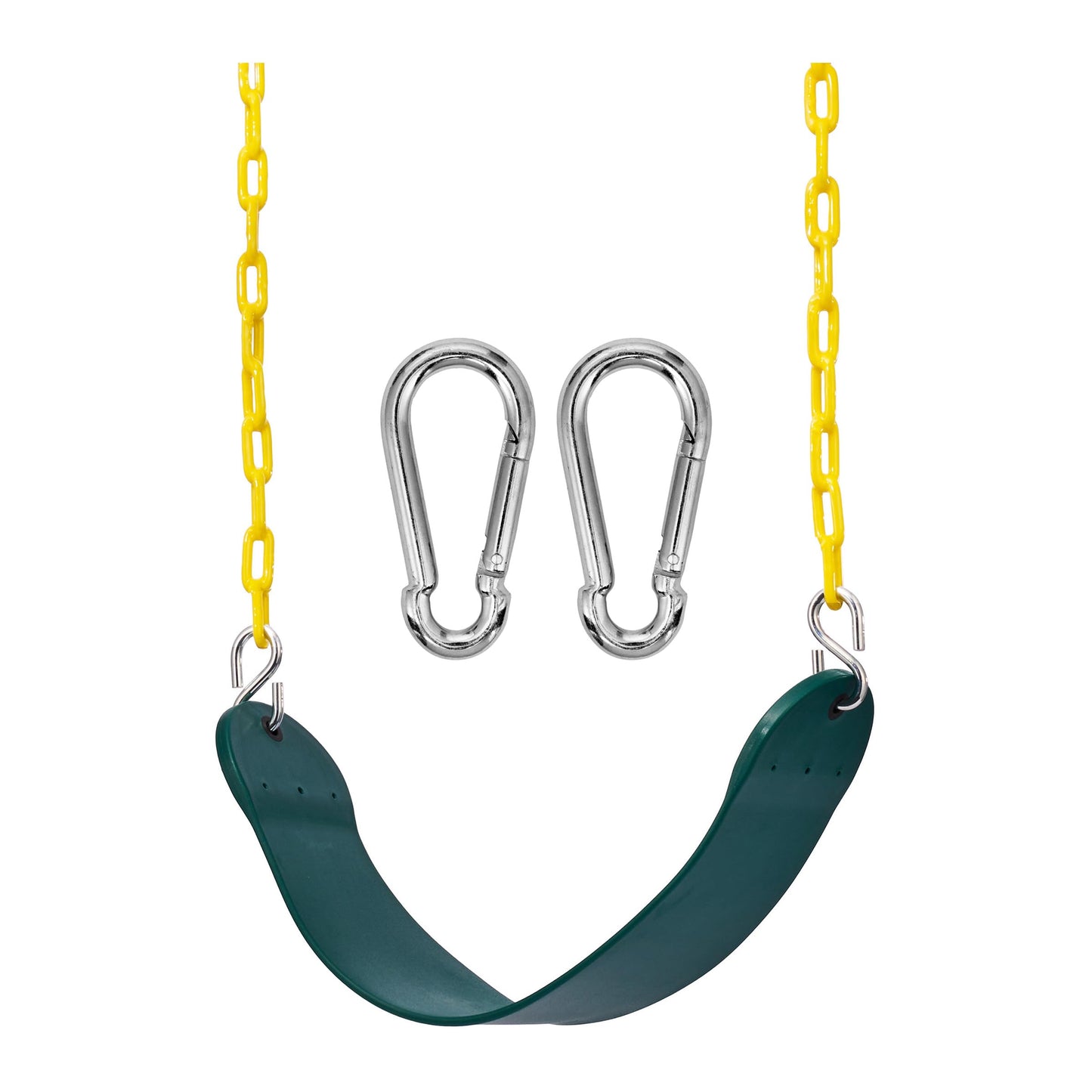 Sorbus Heavy Duty Green Swing Seat with 66 Inch Chain – Outdoor Playground Accessory