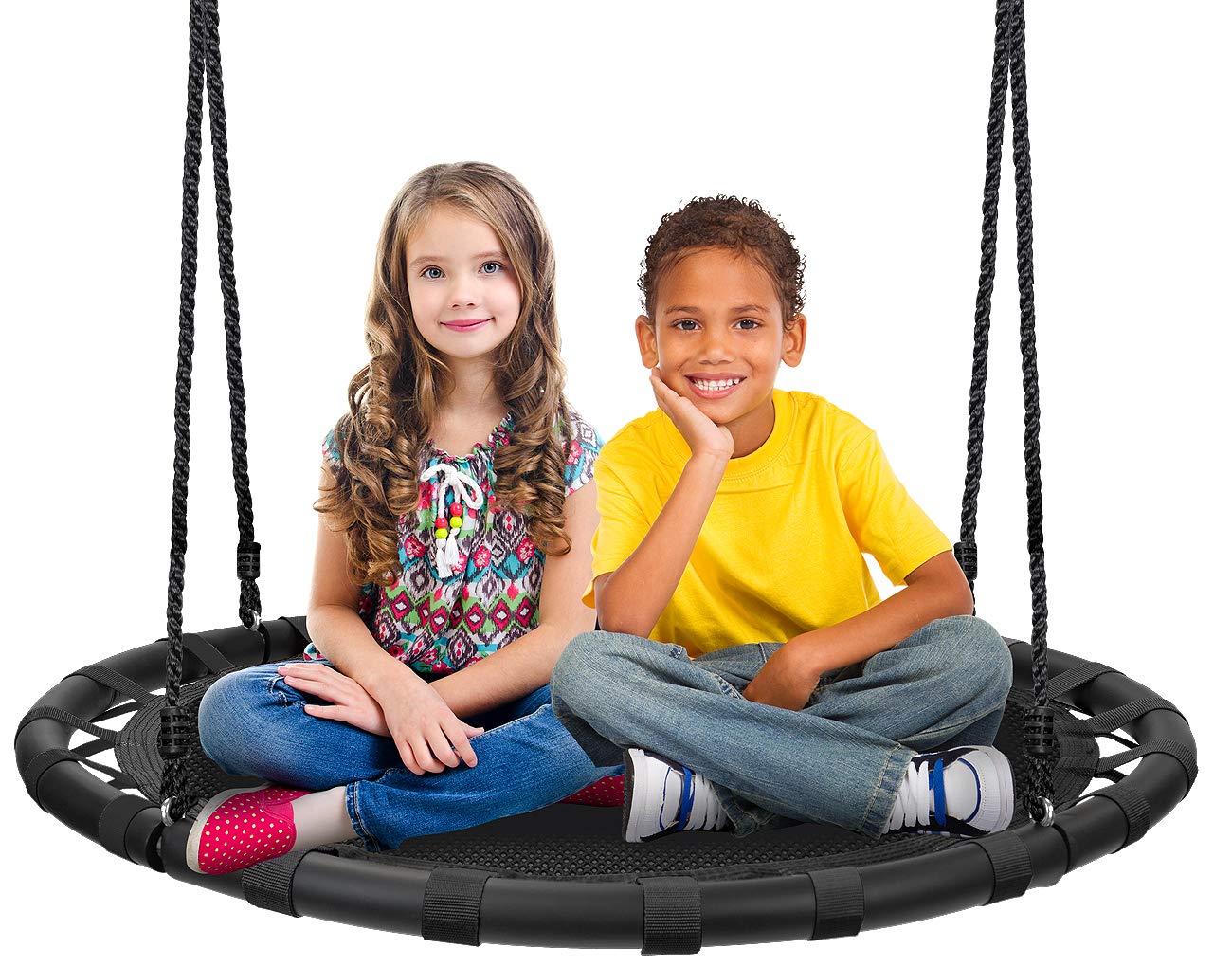 Sorbus Saucer Tree Swing 40 - Heavy-Duty Kids Disc Swing, 220 lb, Easy Install