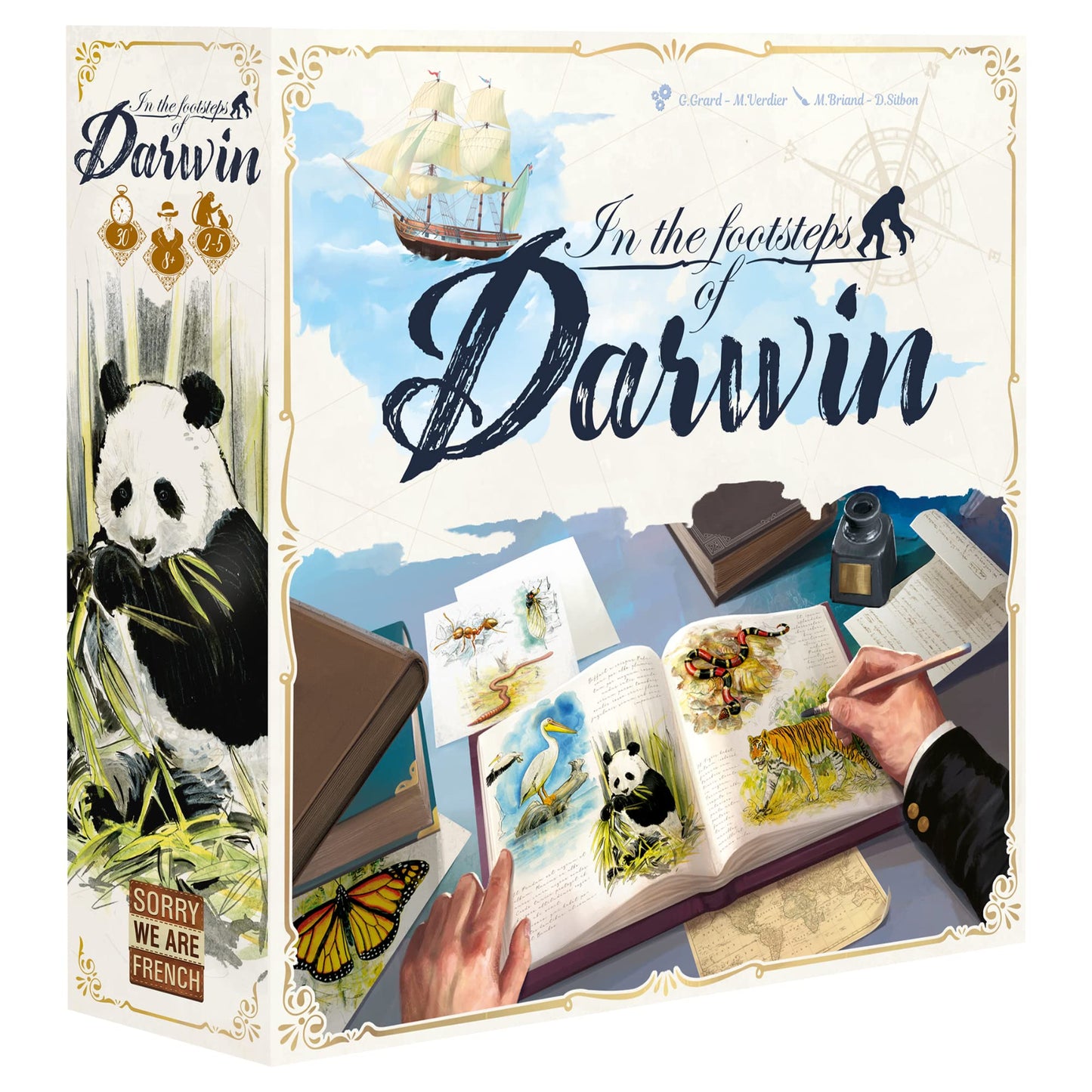 Sorry We Are French - In The Footsteps of Darwin | Mensa Select Winner | Family Tile-Laying Board Game