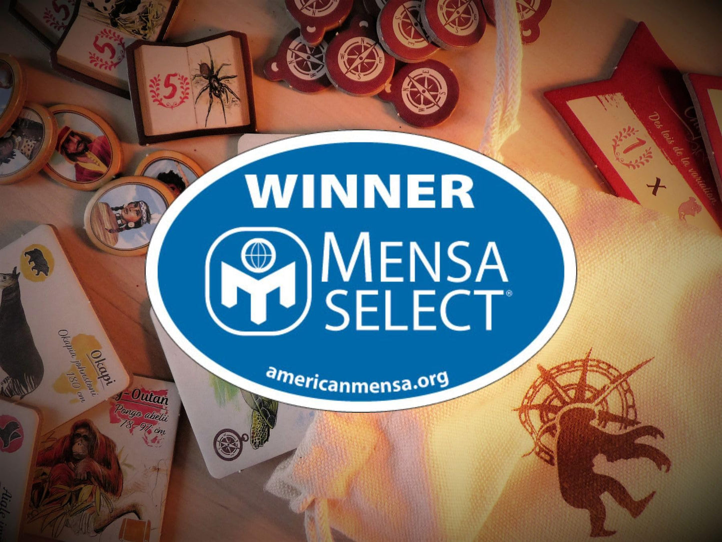 Sorry We Are French - In The Footsteps of Darwin | Mensa Select Winner | Family Tile-Laying Board Game