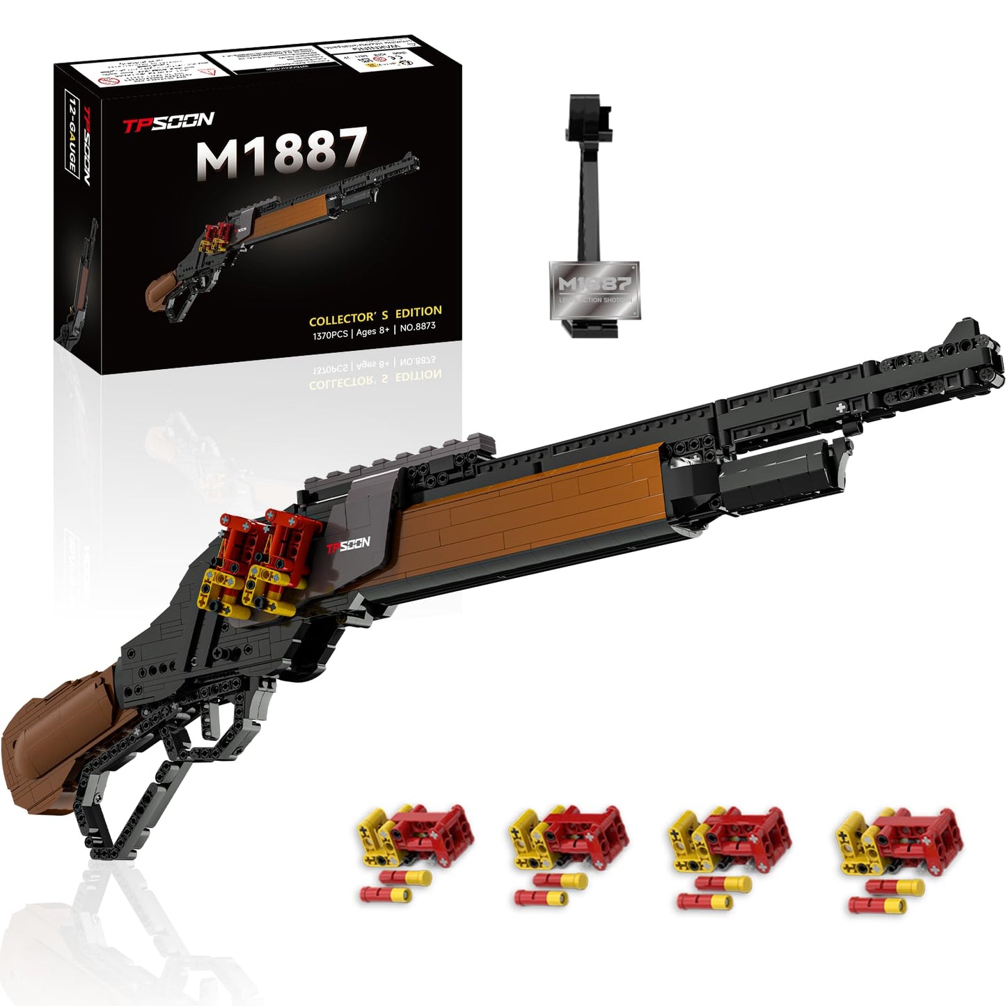 Sosuy M1887 1:1 DIY Shootable Shotgun Building Block Set – 1370+ Pieces
