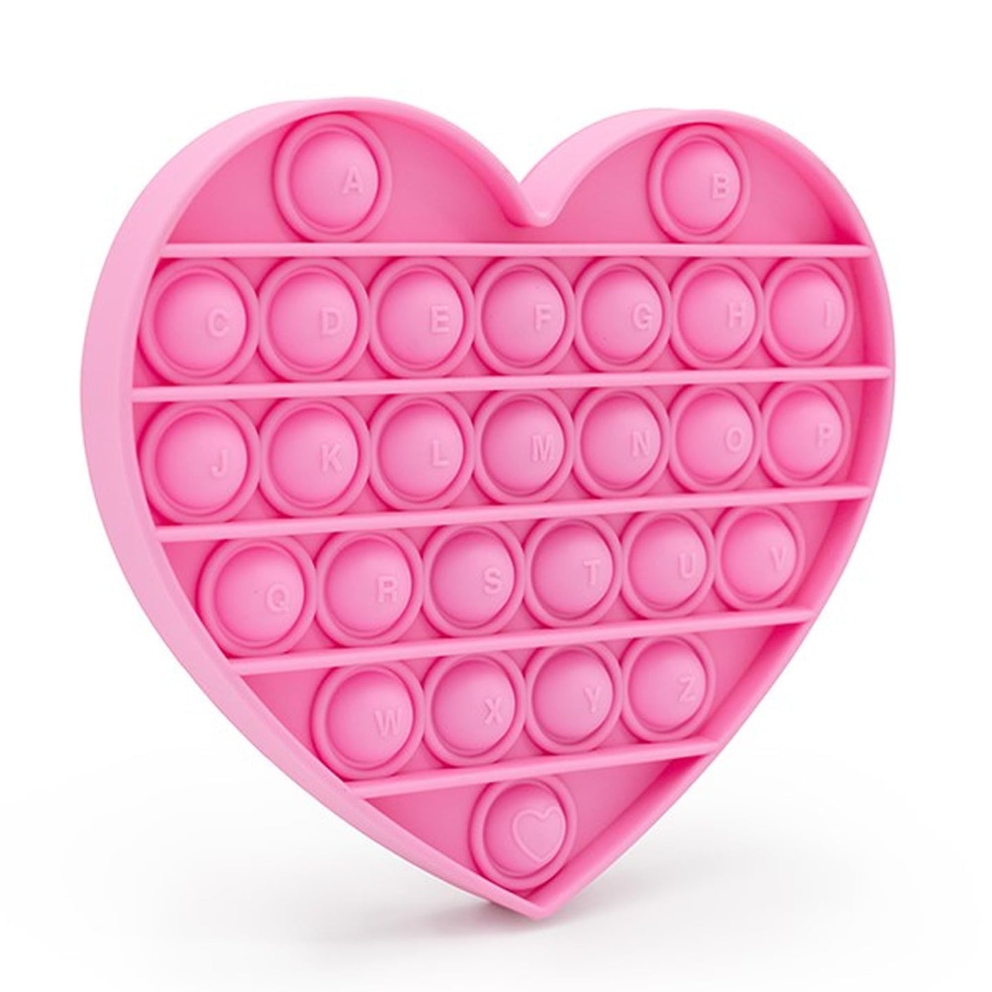Soti Fidget Sensory Toy for Girls – Pink Heart Alphabet Pop Bubble, Calm Focus & Early Learning
