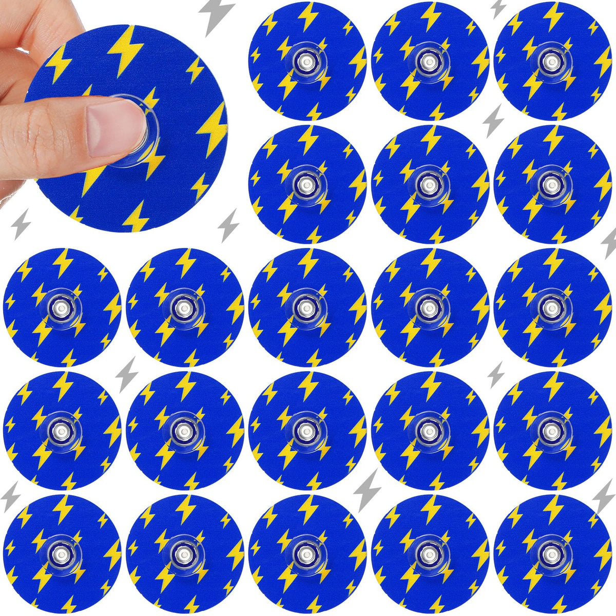 Sotiff 24 Pcs Blue & Golden Lightning Fidget Spinners Bulk – Party Favors & Rewards