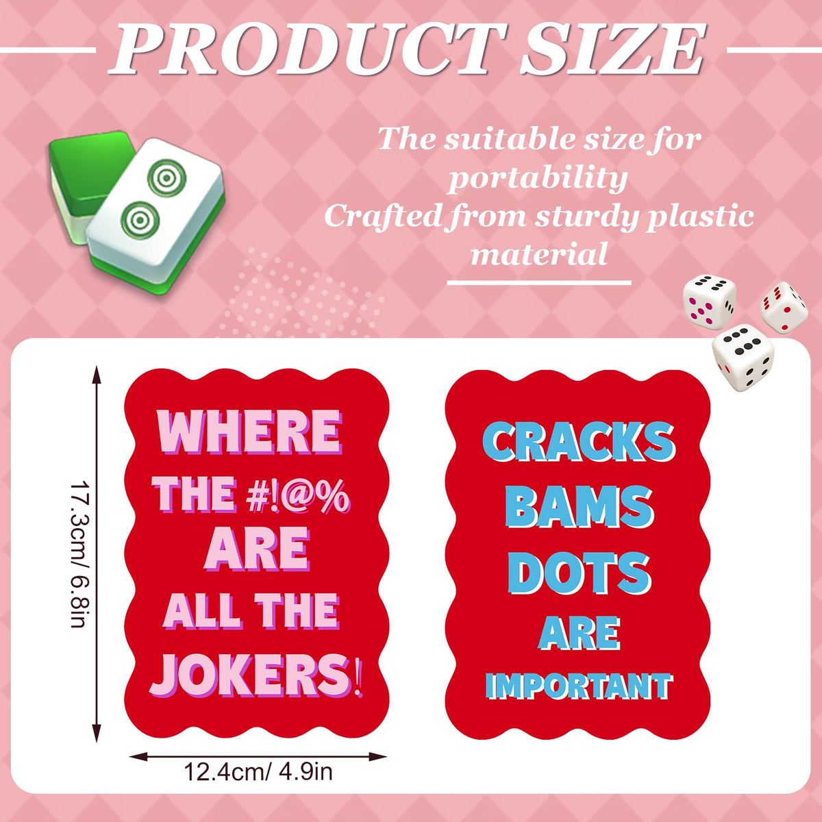 Soulchen 2-Pack Mahjong Tile Mixer Shufflers – Portable, Durable, Quick Shuffling Accessories