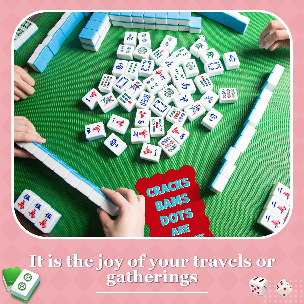 Soulchen 2-Pack Mahjong Tile Mixer Shufflers – Portable, Durable, Quick Shuffling Accessories