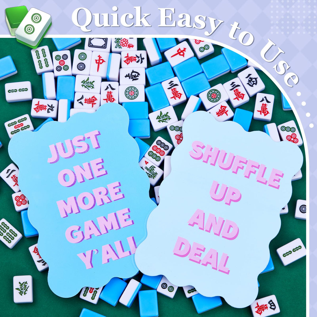 Soulchen 4 Pcs Mahjong Tile Shufflers – Portable, Durable Plastic Tile Mixers