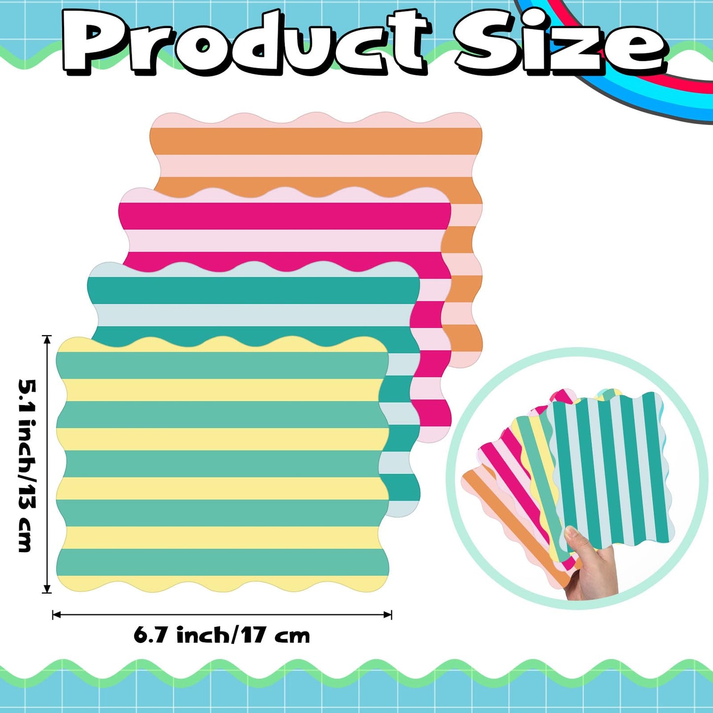 Soulchen 4 Pcs Mahjong Shuffler – Colorful PVC Tile Mixers with Wavy Edges
