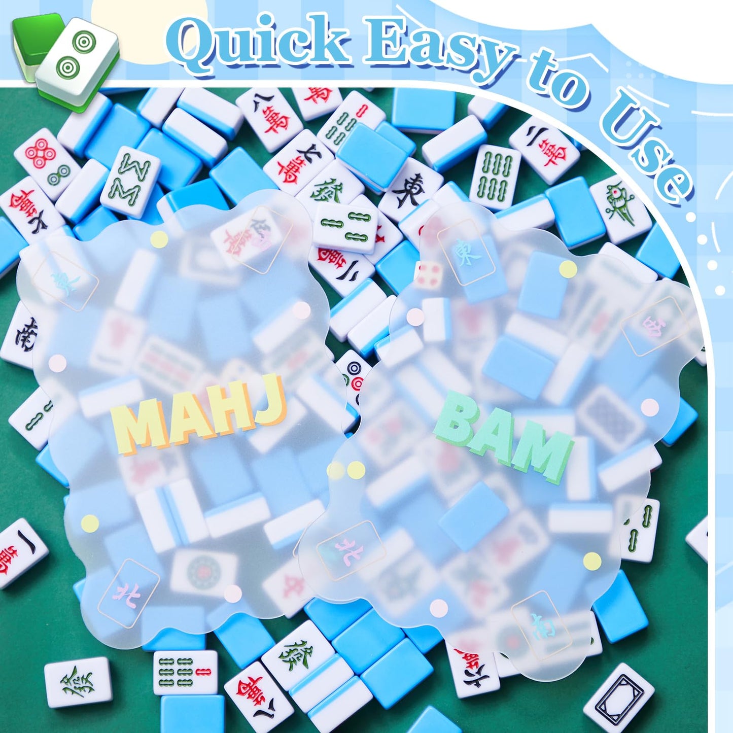 Soulchen 4 Pcs Mahjong Tile Shufflers – Portable, Durable Tile Mixers