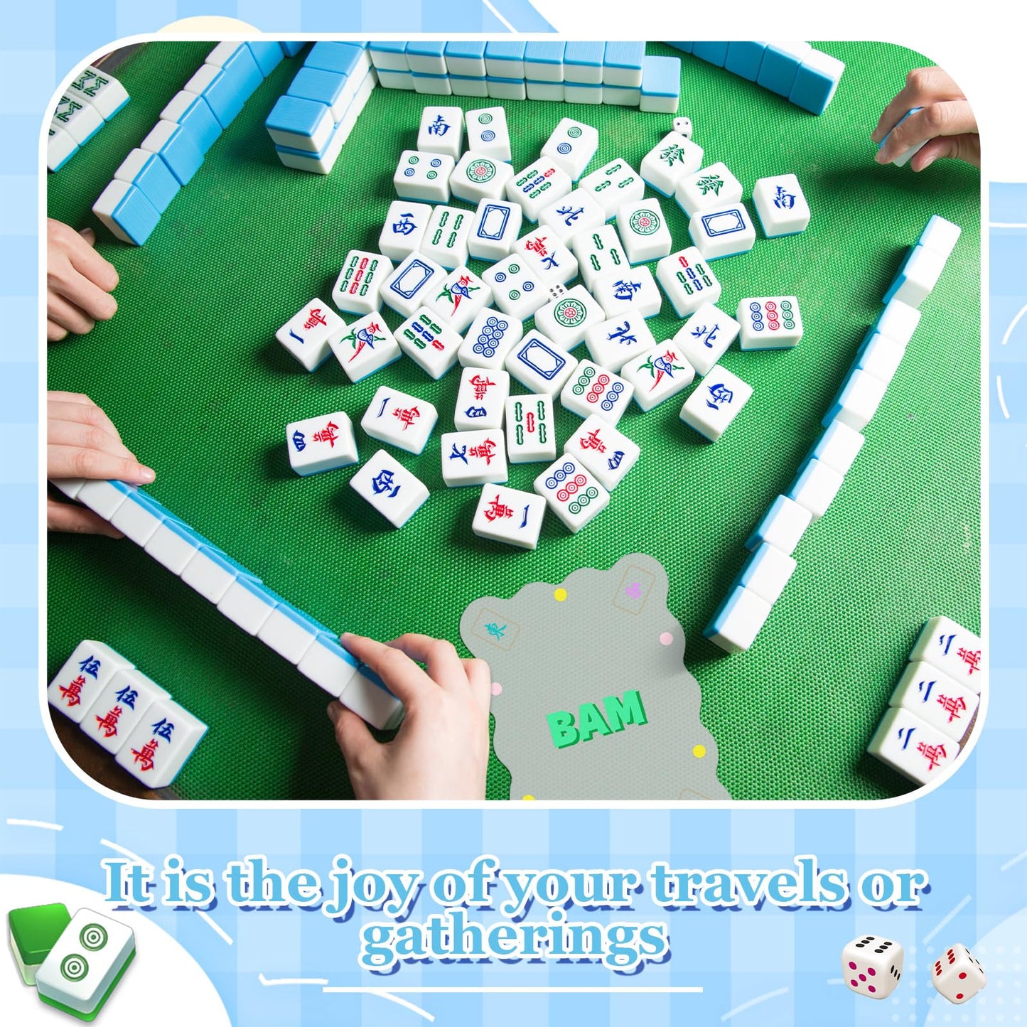 Soulchen 4 Pcs Mahjong Tile Shufflers – Portable, Durable Tile Mixers