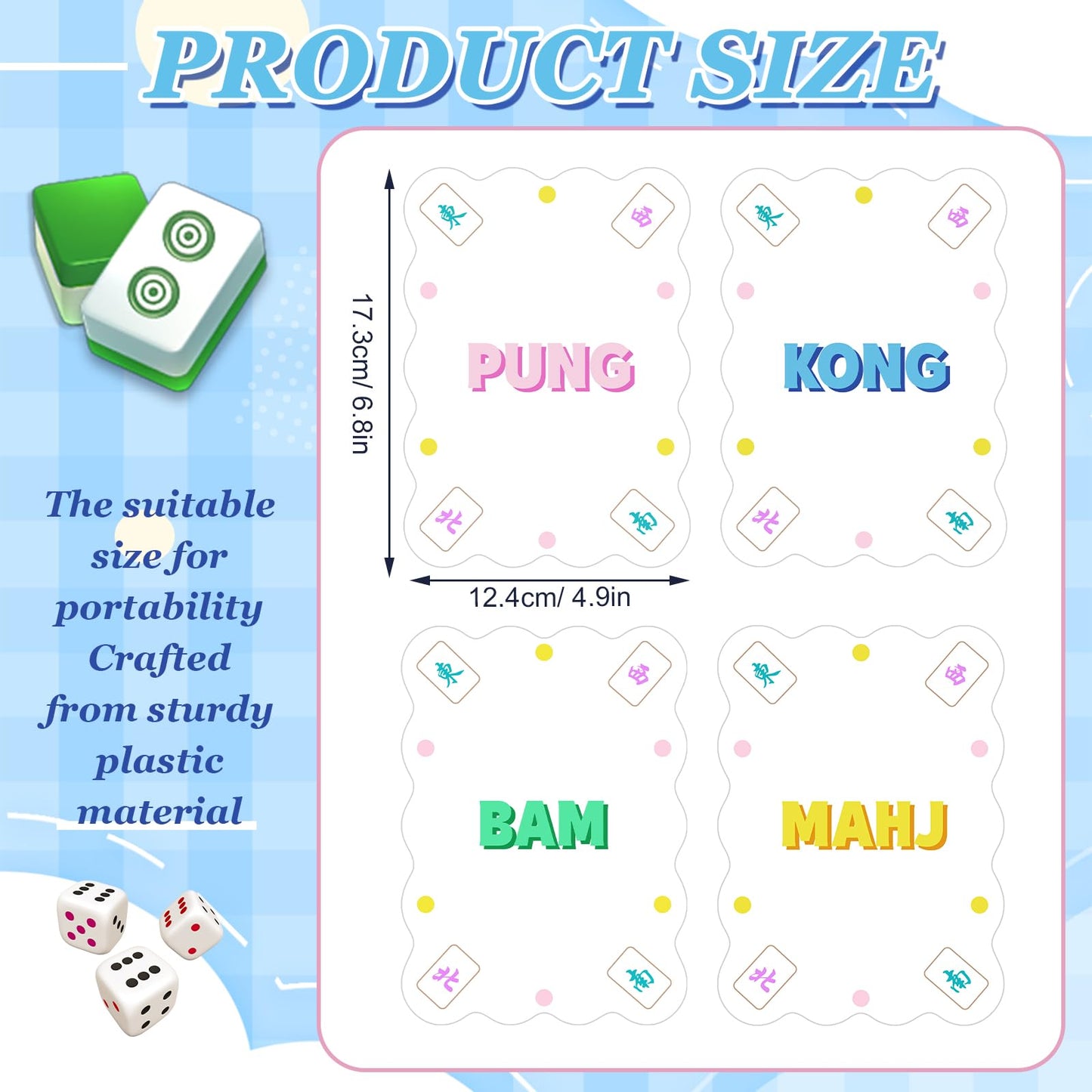 Soulchen 4 Pcs Mahjong Tile Shufflers – Portable, Durable Tile Mixers