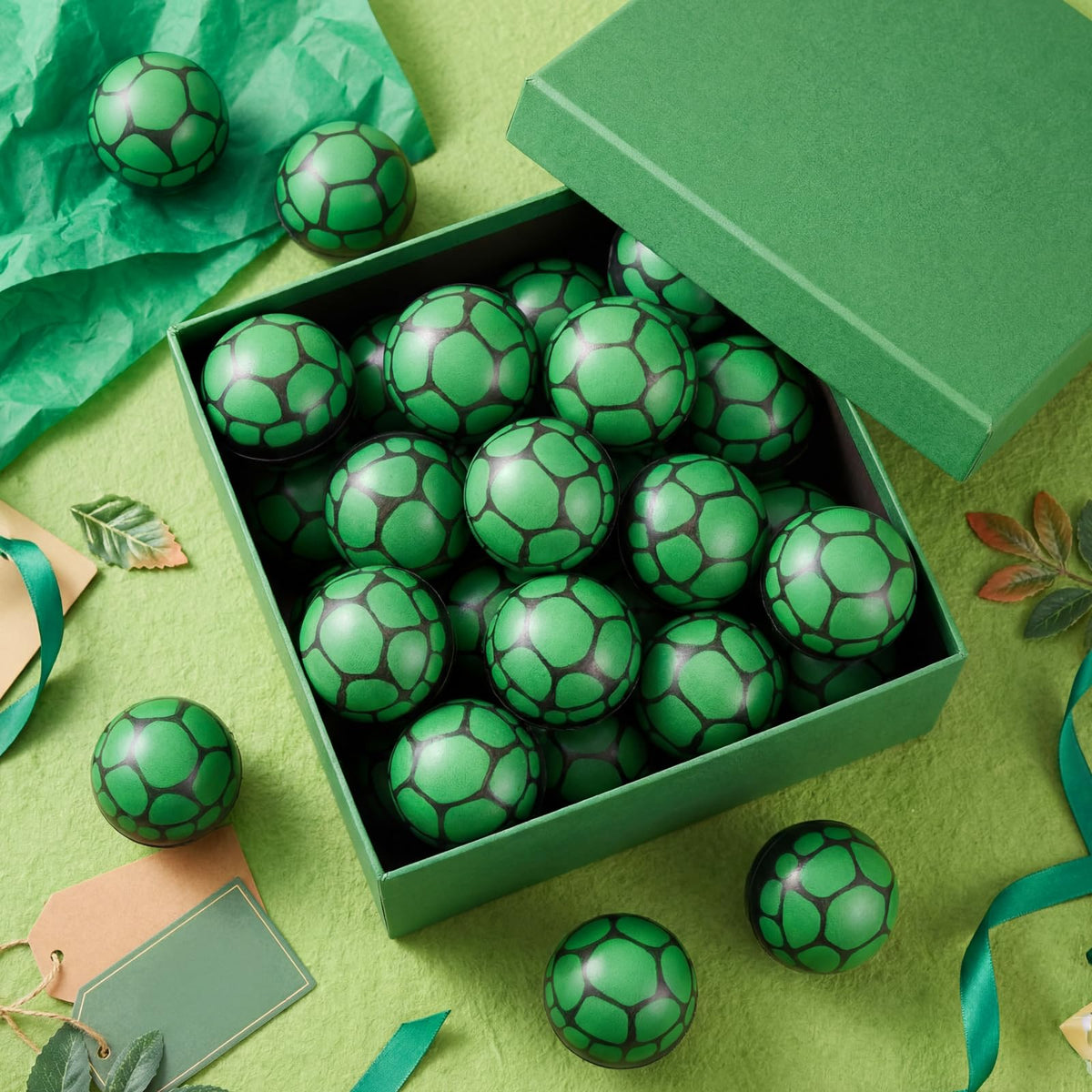 Soulchen Turtle Stress Balls - 12-Pack Sensory Fidget Toys & Party Favors