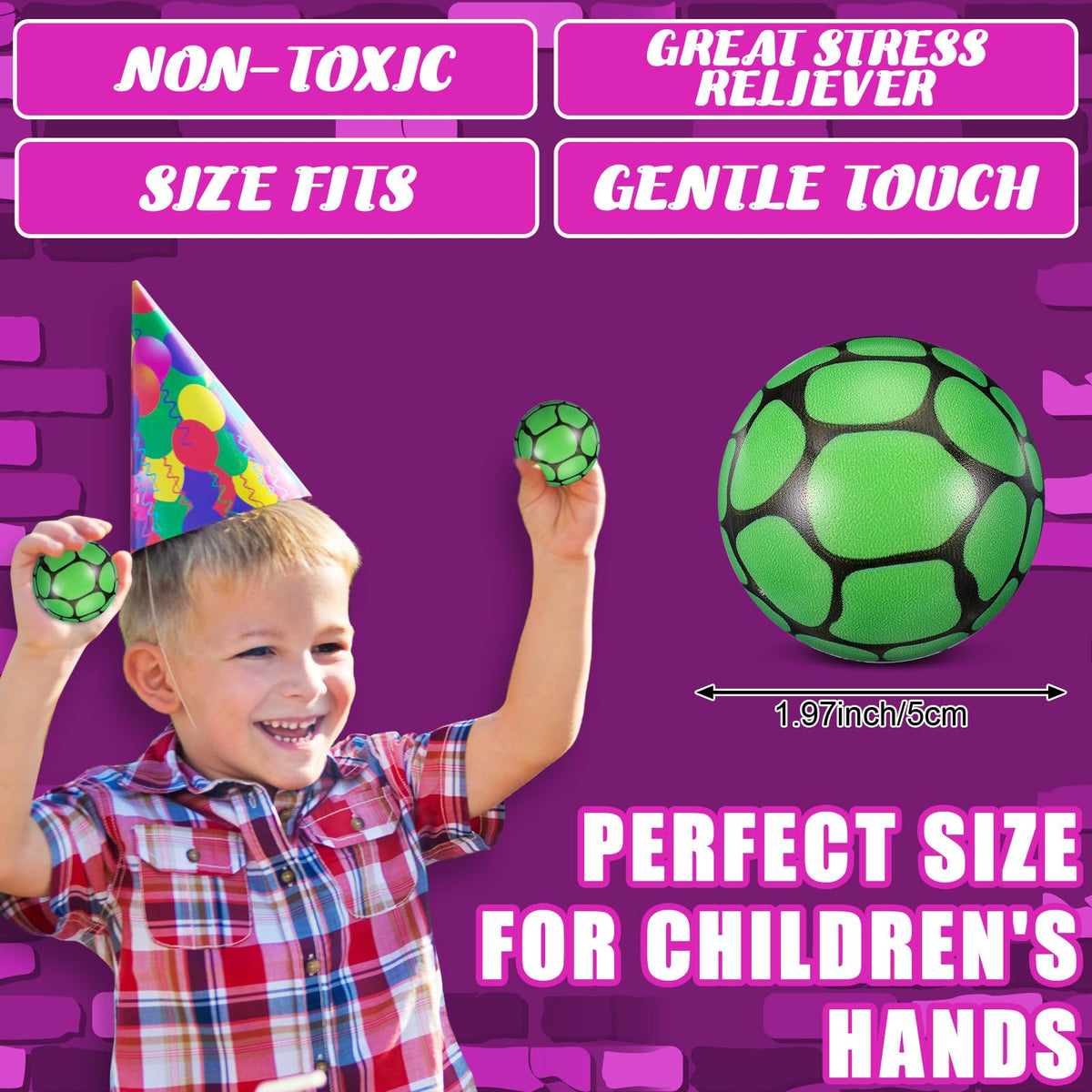 Soulchen Turtle Stress Balls - 12-Pack Sensory Fidget Toys & Party Favors