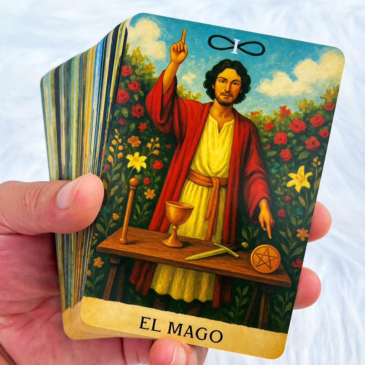 Soulme 78Tarot Cards Deck for Beginners | Spanish Tarot, 78 Cards, 400gsm