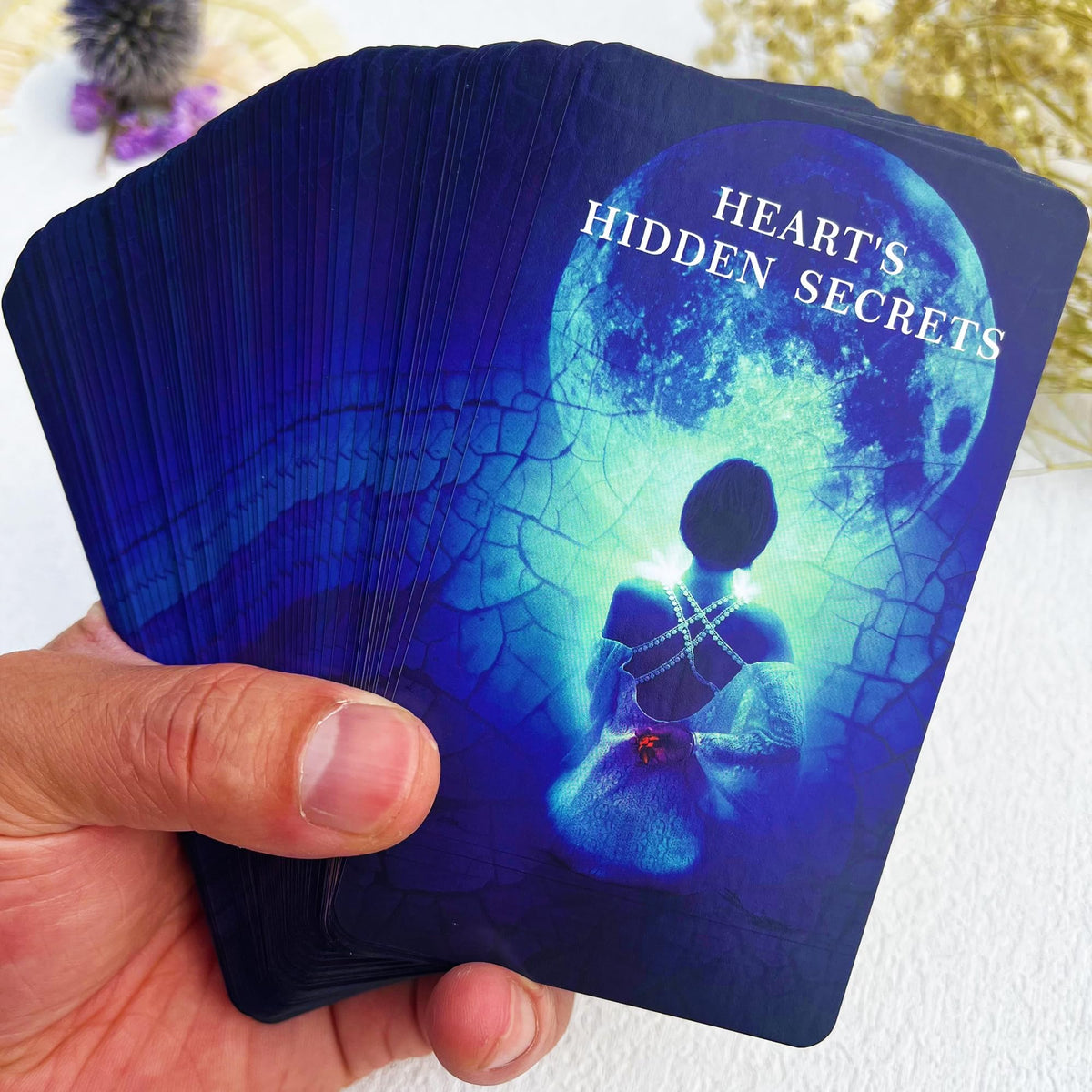 Soulme Twin Flame Love Oracle Cards — Hearts Hidden Secrets Deck, 78-Card Starter Tarot for Beginners