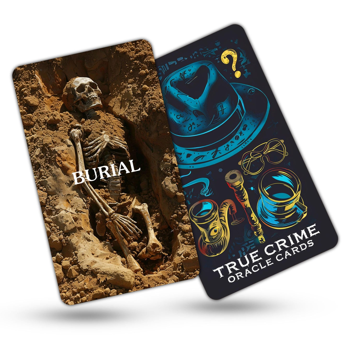 Soulme True Crime Clues Oracle Cards – Conspiracy & Investigation Deck for Beginners
