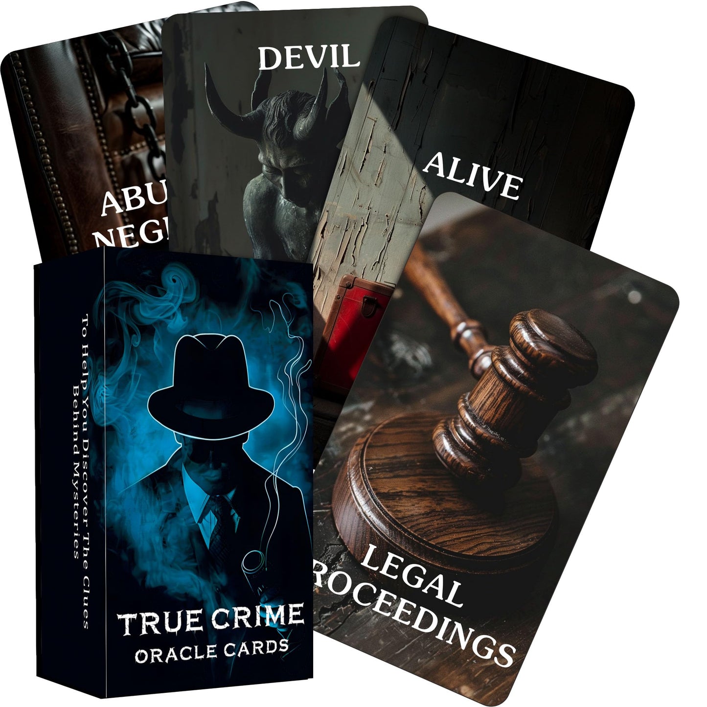 Soulme True Crime Clues Oracle Cards – Conspiracy & Investigation Deck for Beginners