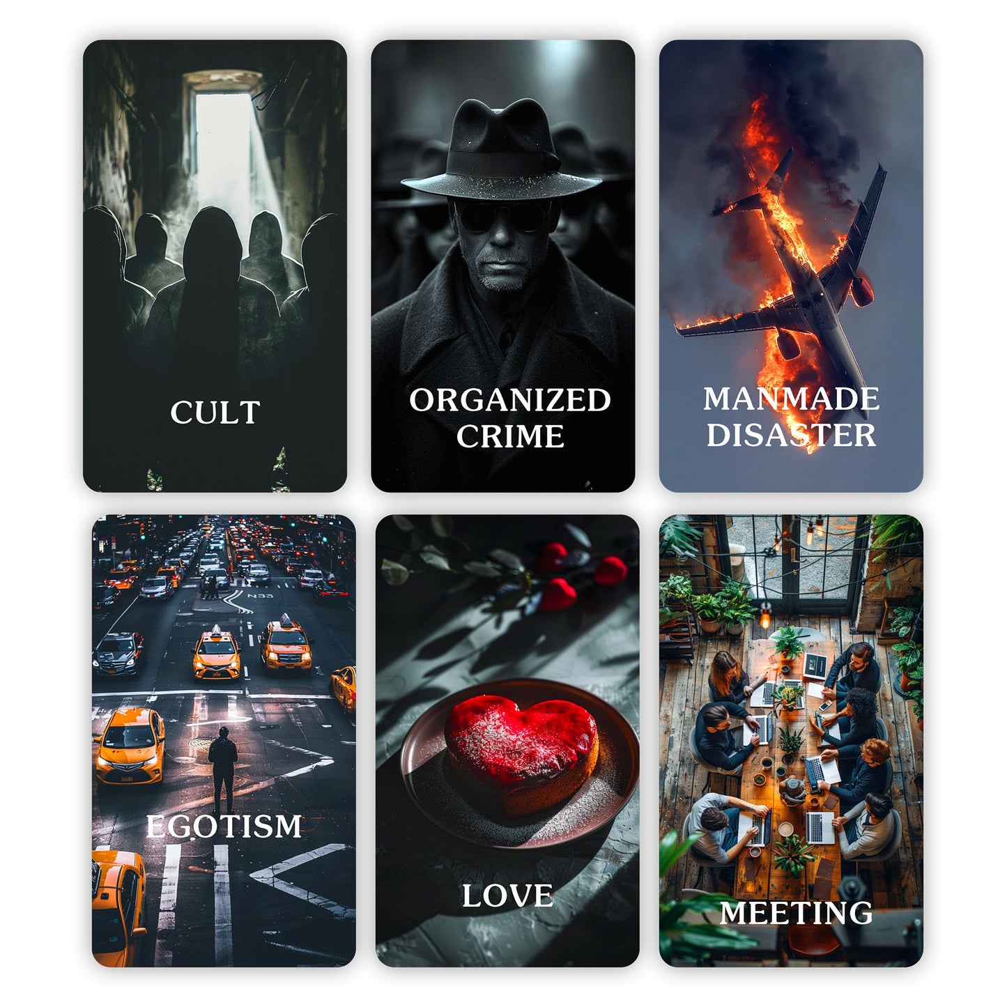 Soulme True Crime Clues Oracle Cards – Conspiracy & Investigation Deck for Beginners