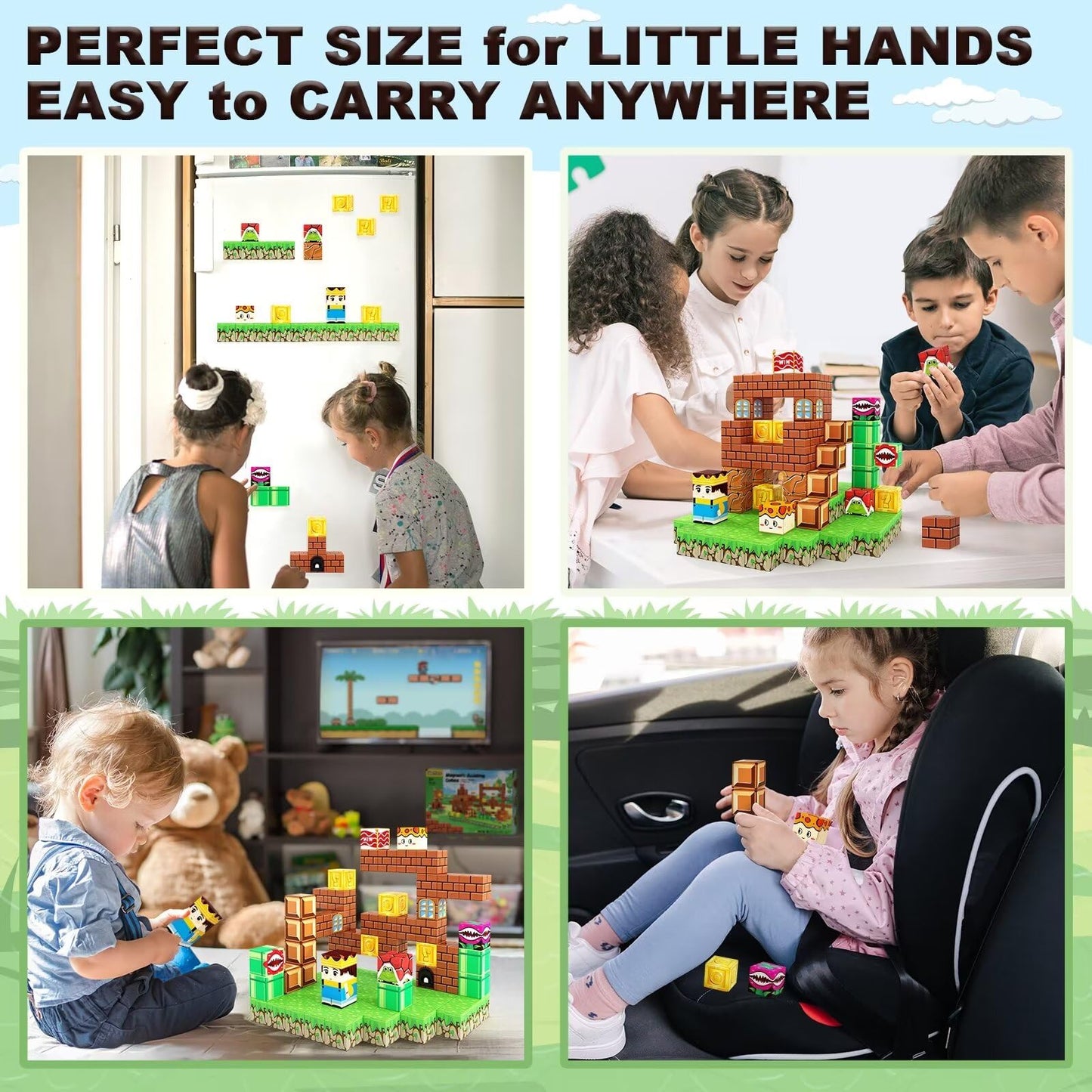 Soyee 108PCS Magnetic Blocks Building Toys – Magnetic Blocks Set for Kids 3-12