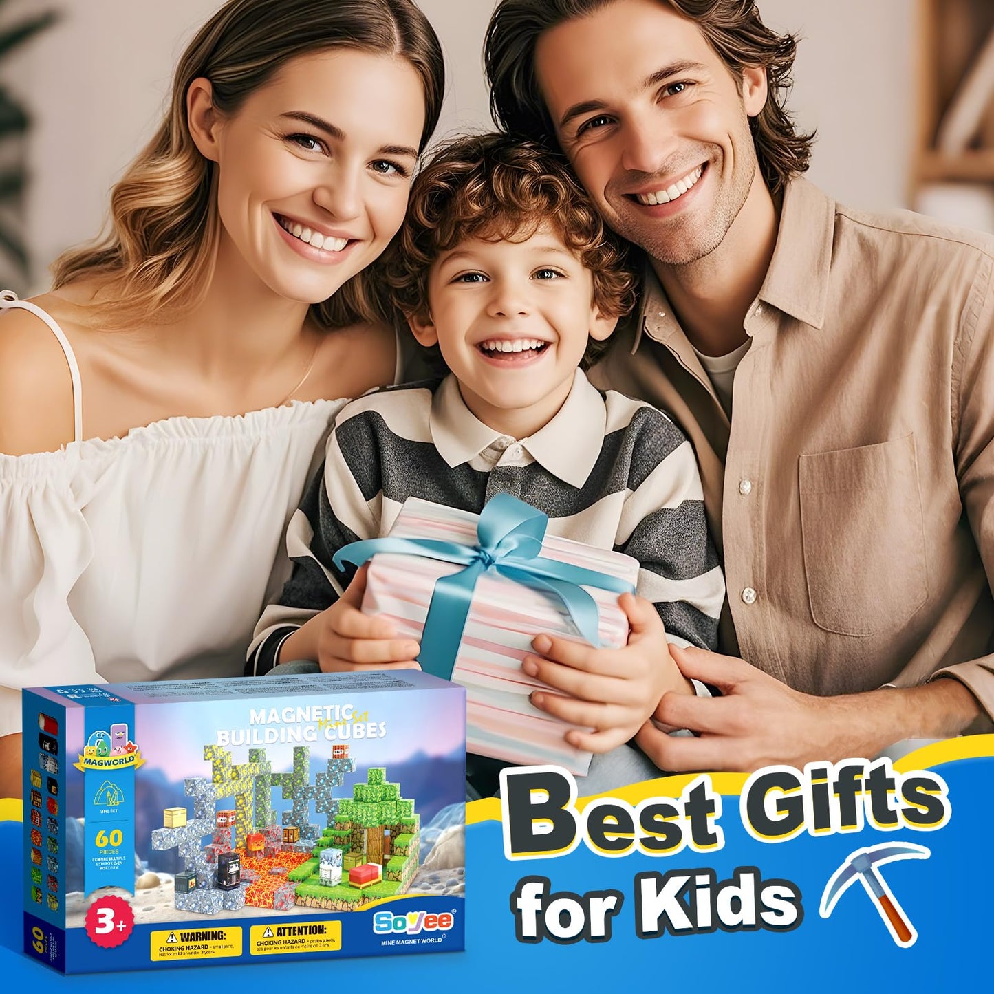 Soyee Magnetic Blocks - Forest Mine World STEM Building Toys for 3+ Kids