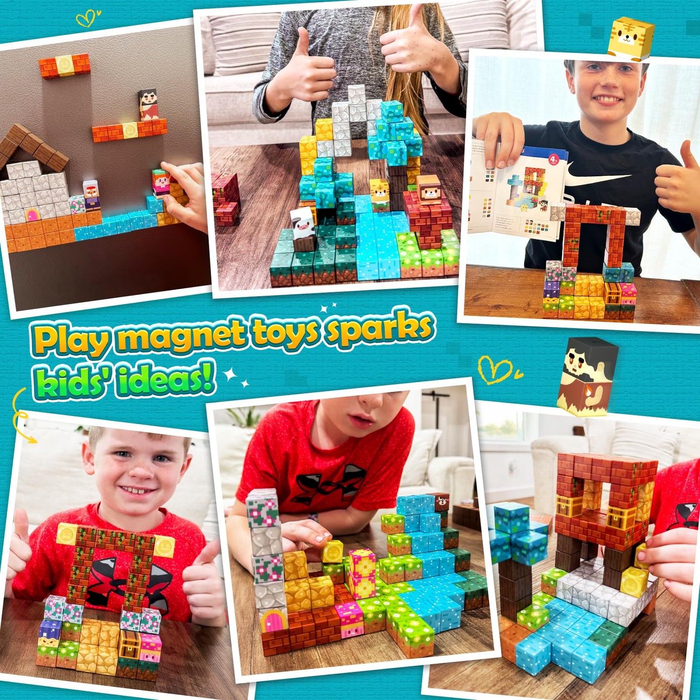 Soyee Magnetic Blocks Forest Set – Magnetic Building Toys for Kids 3+ | STEM & Sensory Play
