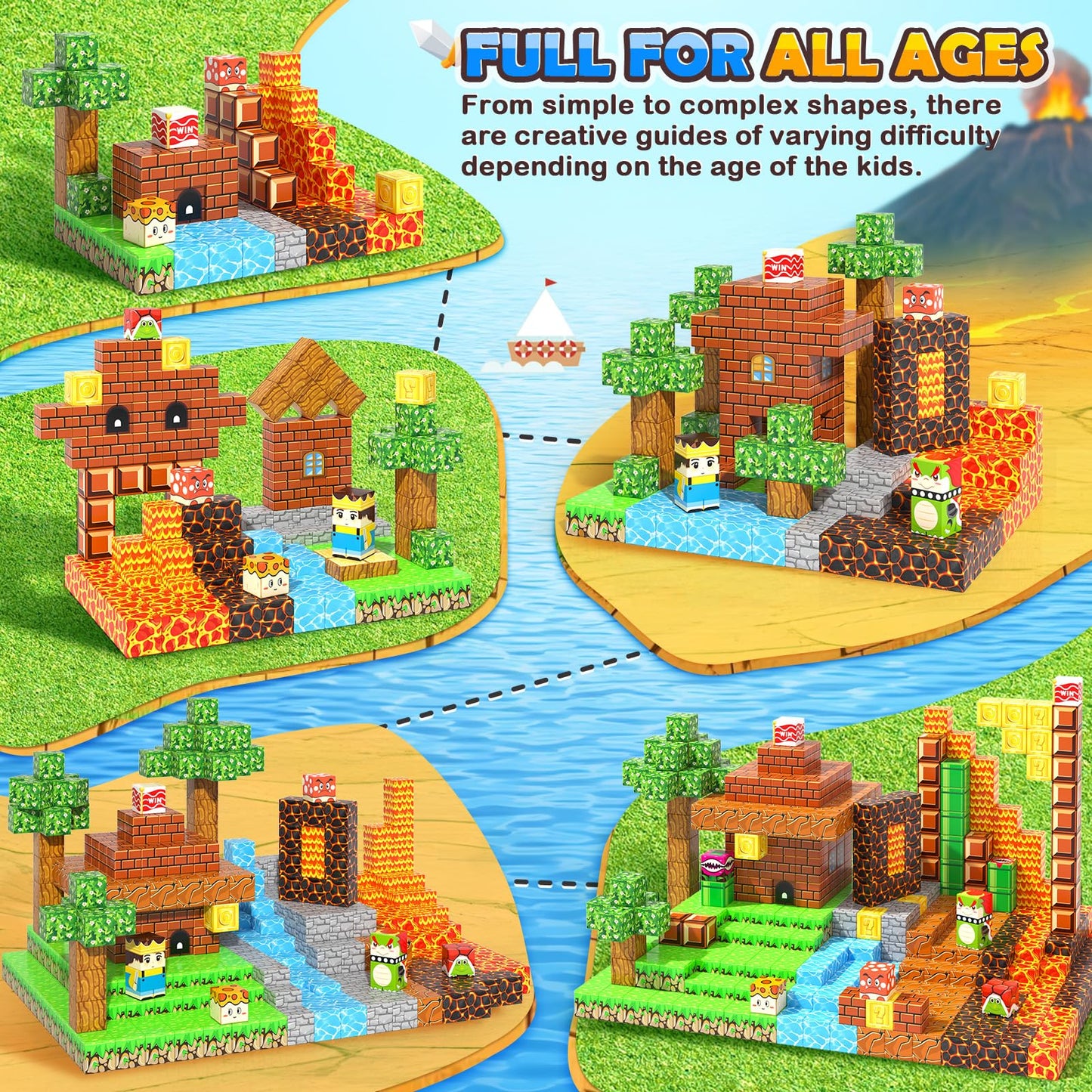Soyee 100pcs Magnetic Blocks | STEM Building Toy for Kids 3+